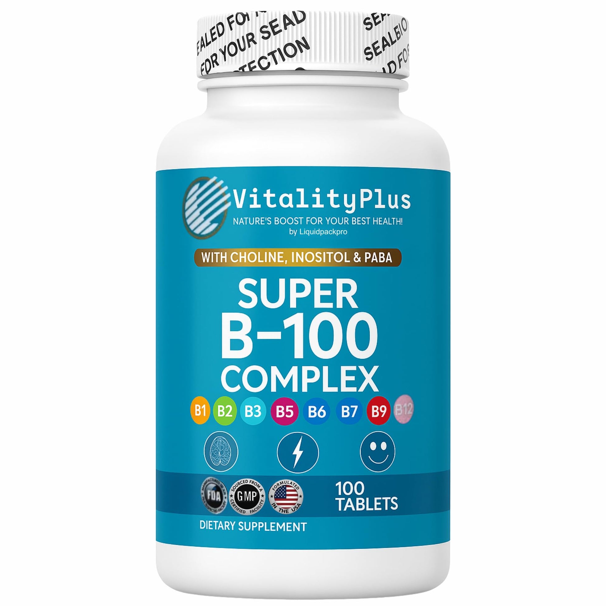LIQUIDPACKPRO Super B-100 Complex Tablet 100 Tablets