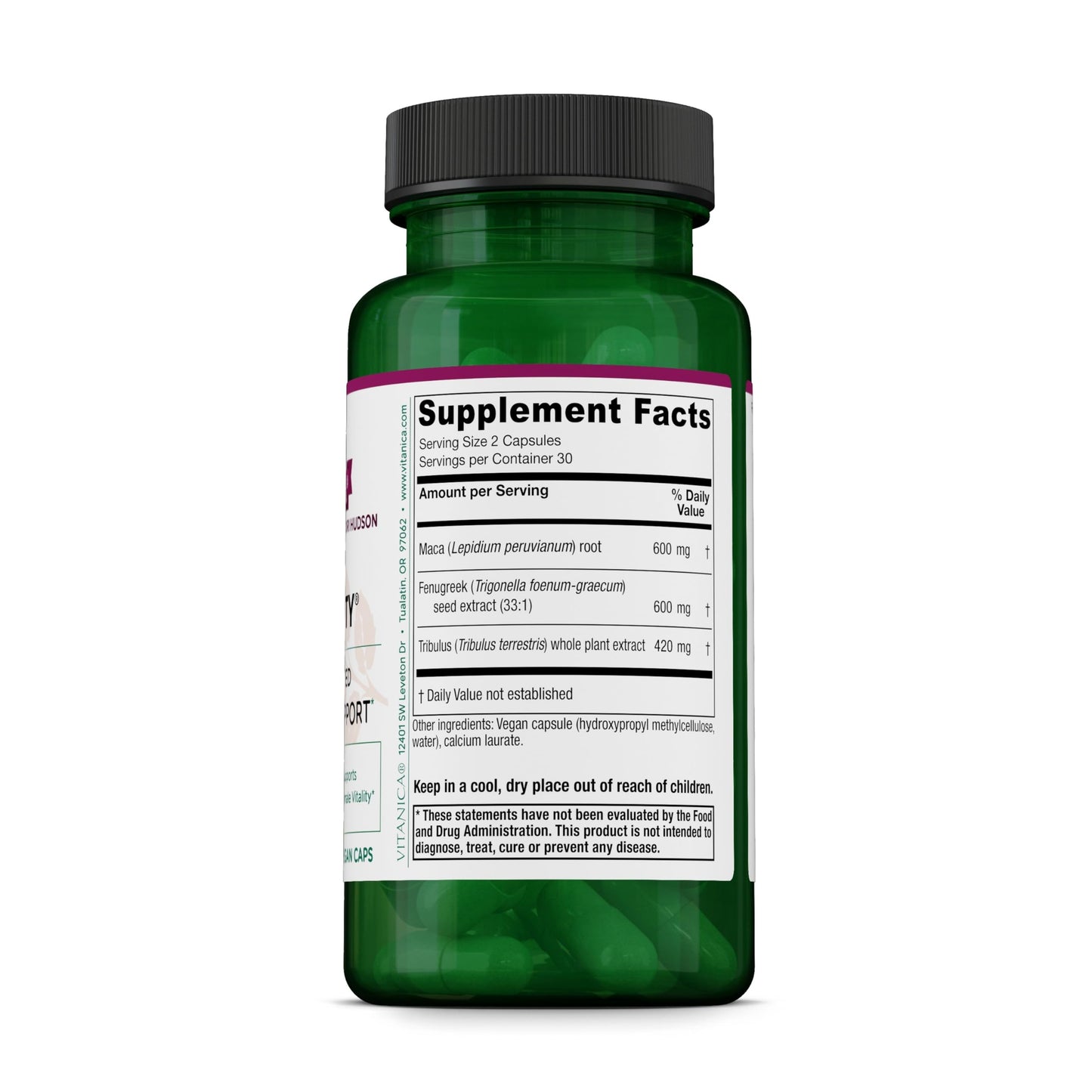 Vitanica FemVitality Libido Supplement for Women Capsules, 60 Count