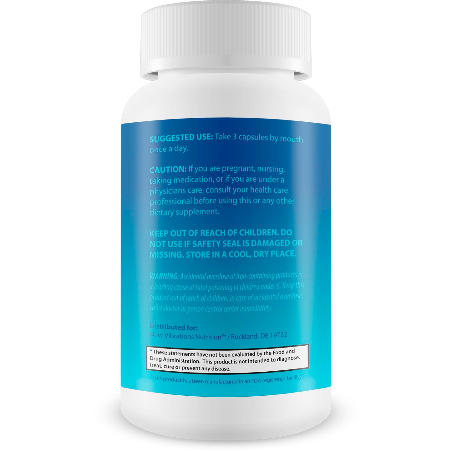 New Vibrations Nutrition Blood Flow Cardio Slim Tea Capsule 90 Capsules