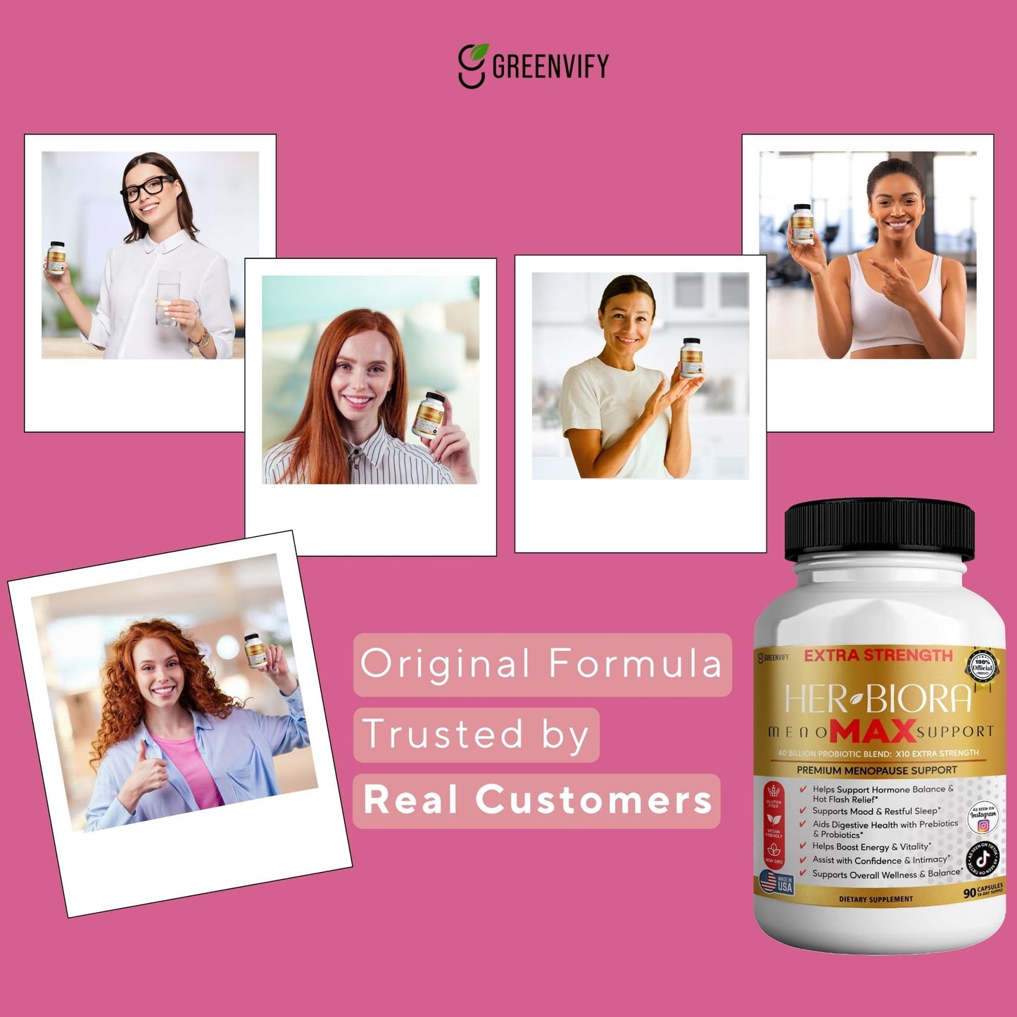 GREENVIFY HER-BIORA MenoMAX Support Capsules 60 Count