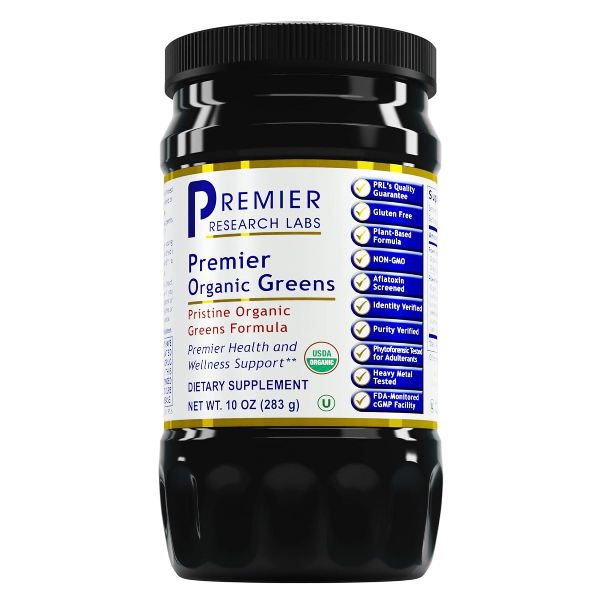 Premier Research Labs Premier Organic Greens Super Greens Powder, 10 oz