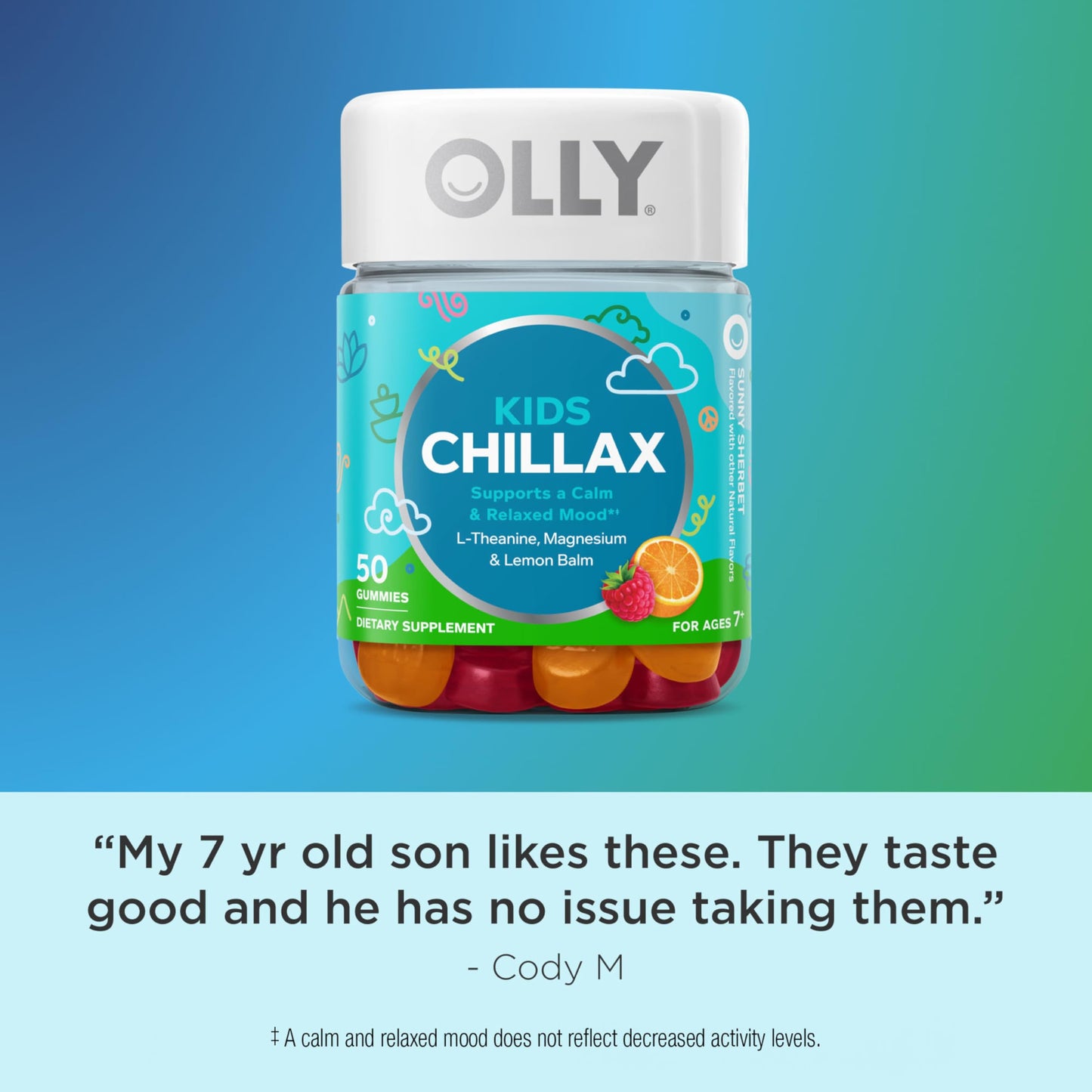 OLLY Kids Chillax Gummies 50 Count