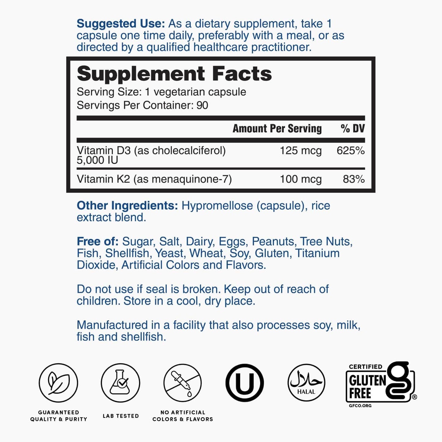 Nature's Lab Vitamin D3 Plus Capsules 90