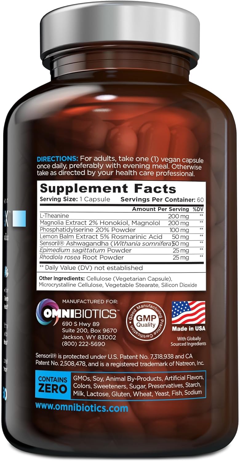 OmniBiotics Cortisol Supplement Capsule 60 Count