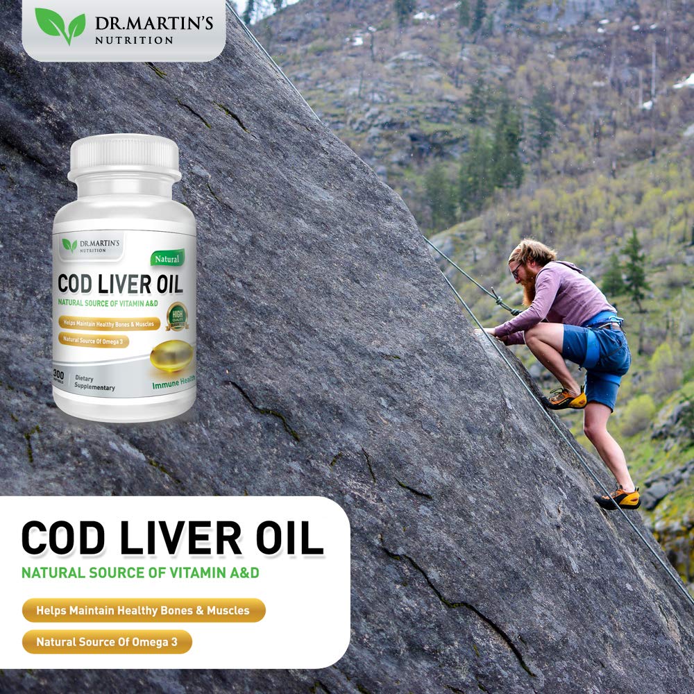 DR. MARTIN'S NUTRITION Cod Liver Oil Softgels 300