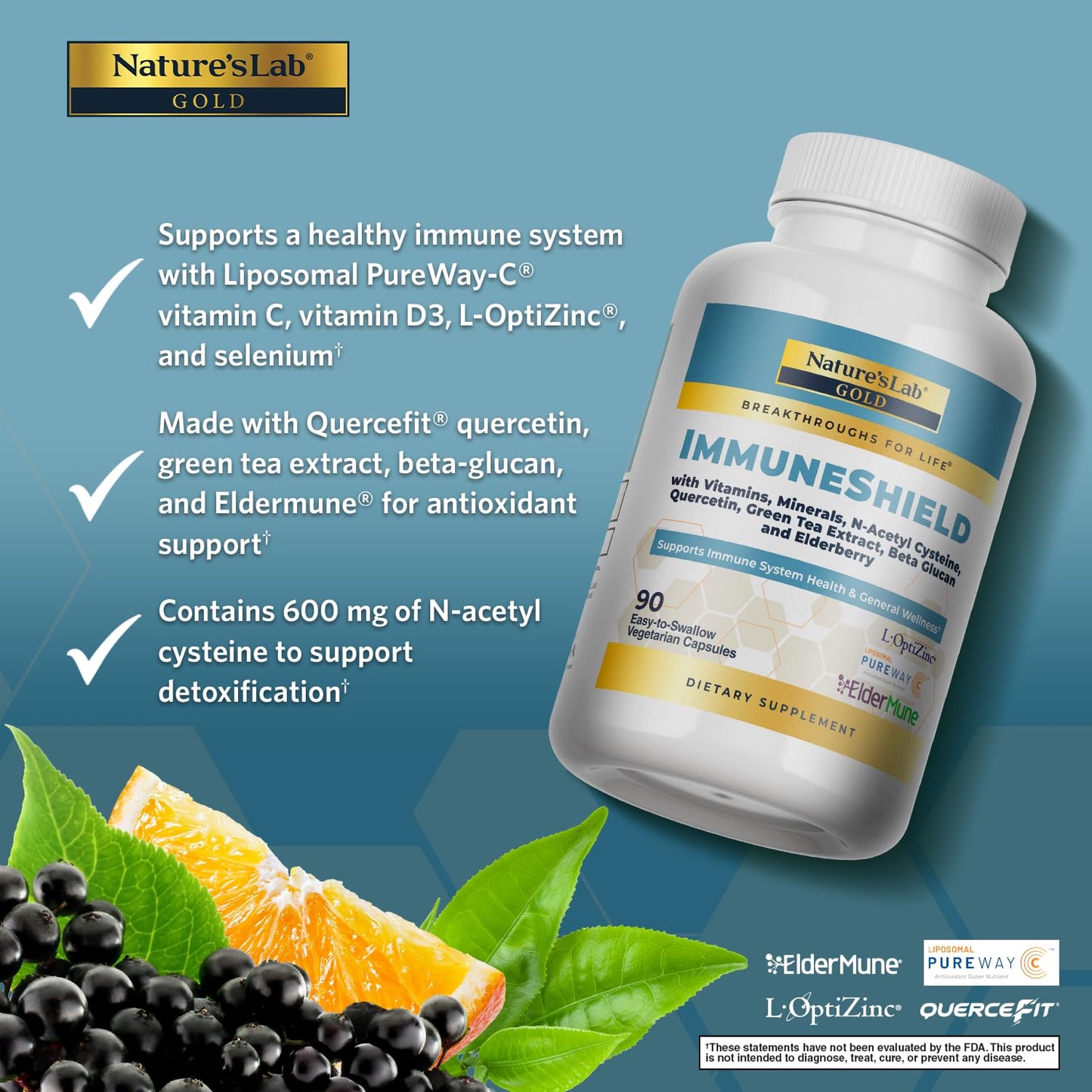 Nature's Lab Gold ImmuneShield Capsules 60 Count