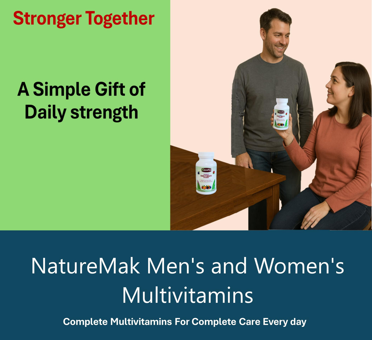 NatureMak Multivitamin Tablet for Men, 60 Tablets