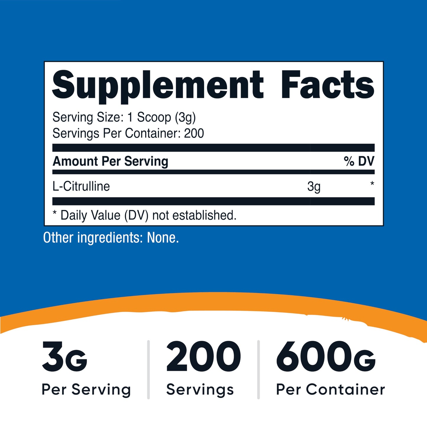 Nutricost L-Citrulline (Base) Powder 64.2 oz