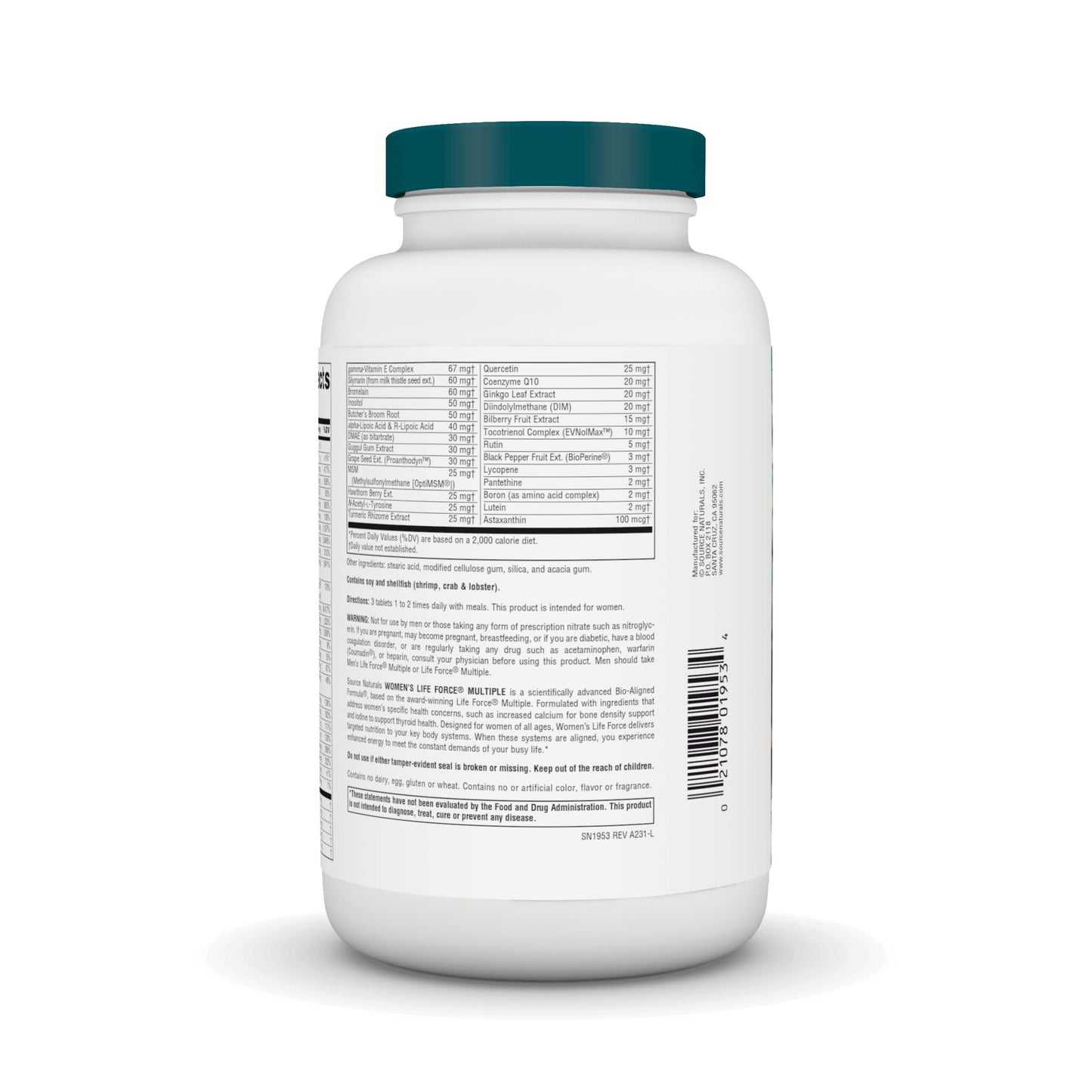 Source Naturals Women's Life Force Multiple, 180 Tablets