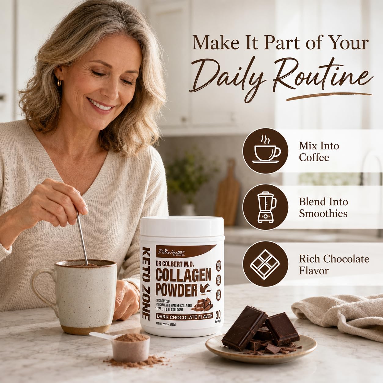 Divine Health Hydrolyzed Collagen Powder 22.22 oz