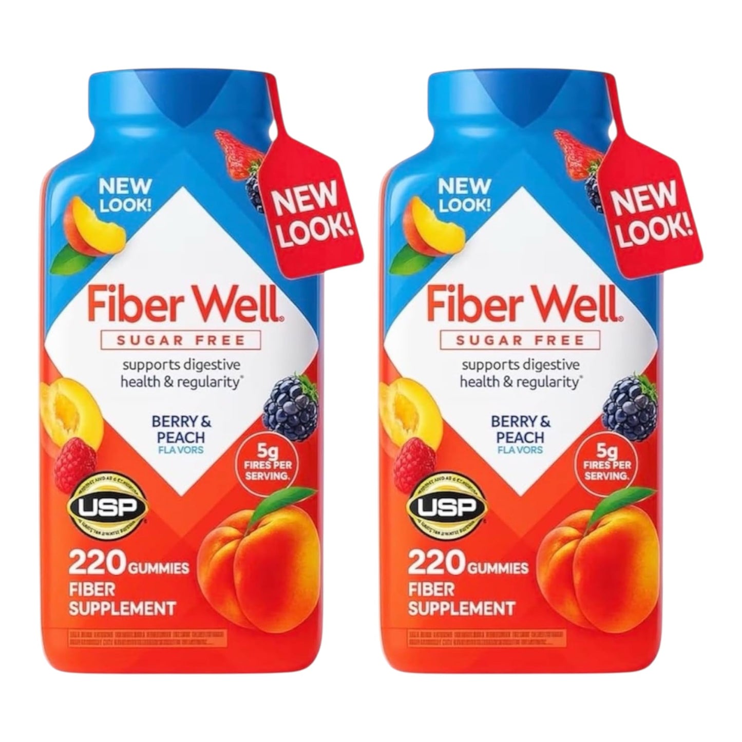 POTORIK Vita Fiber Well Sugar Free Fiber Gummies, 220 Count