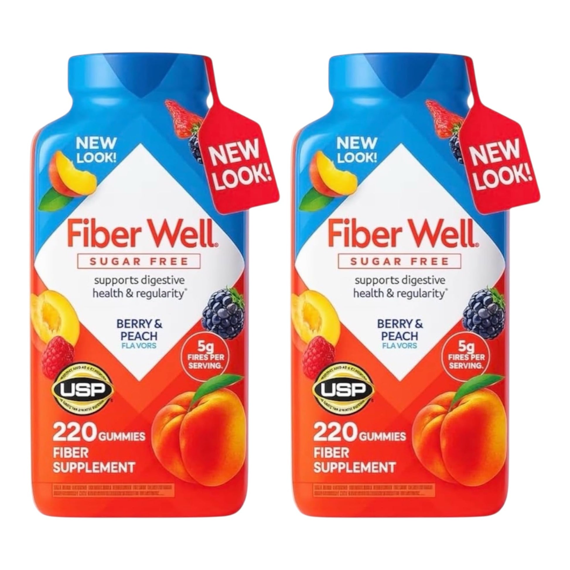 POTORIK Vita Fiber Well Sugar Free Fiber Gummies, 220 Count