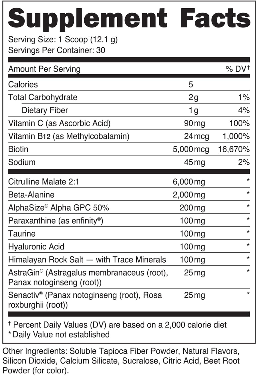 Bucked Up Babe Pre Workout Powder for Women, 13.9 oz