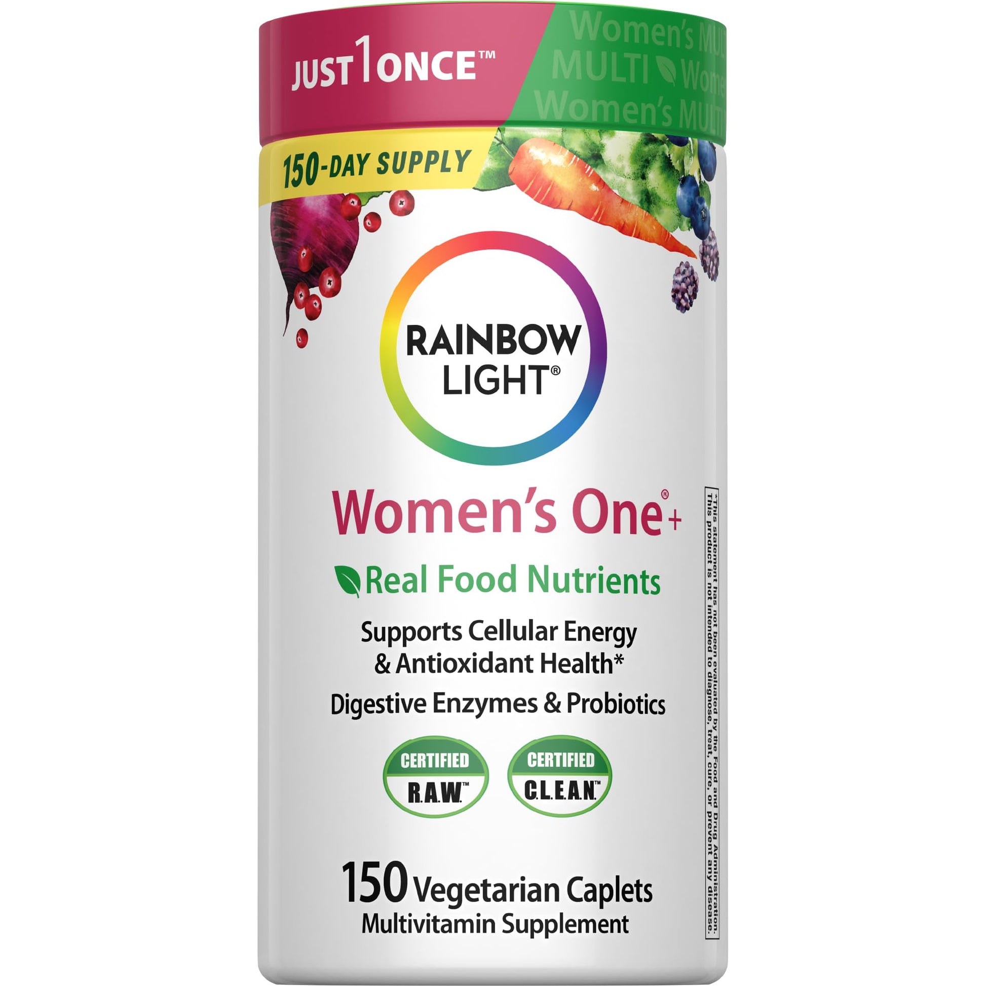 Rainbow Light Womens Multivitamin One+ Tablet, 150 Count