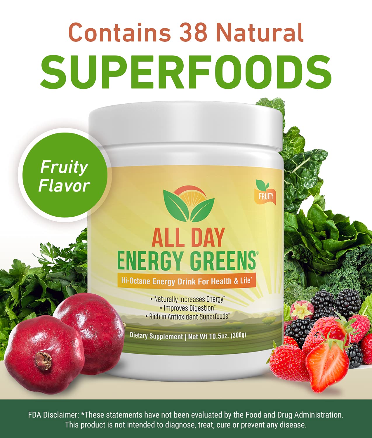 IVL All Day Energy Greens Powder 1 Count