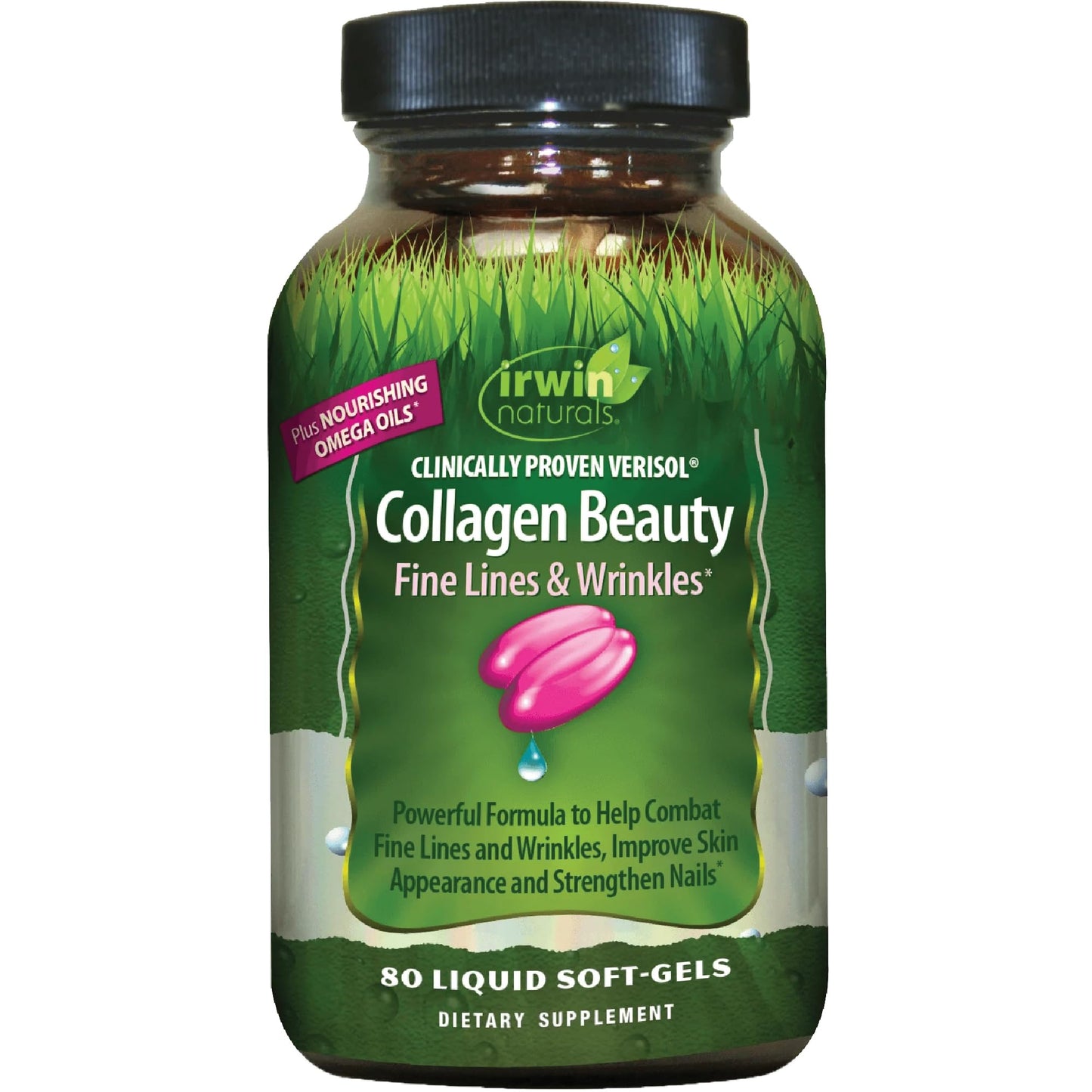 Irwin Naturals Collagen Beauty 80 Liquid Soft-Gels