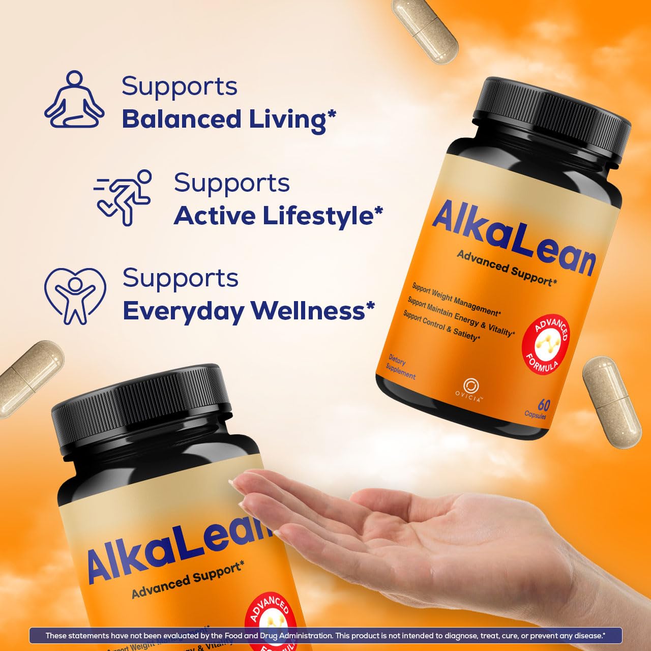 OVICIA Alkalean Capsules, 180 Capsules