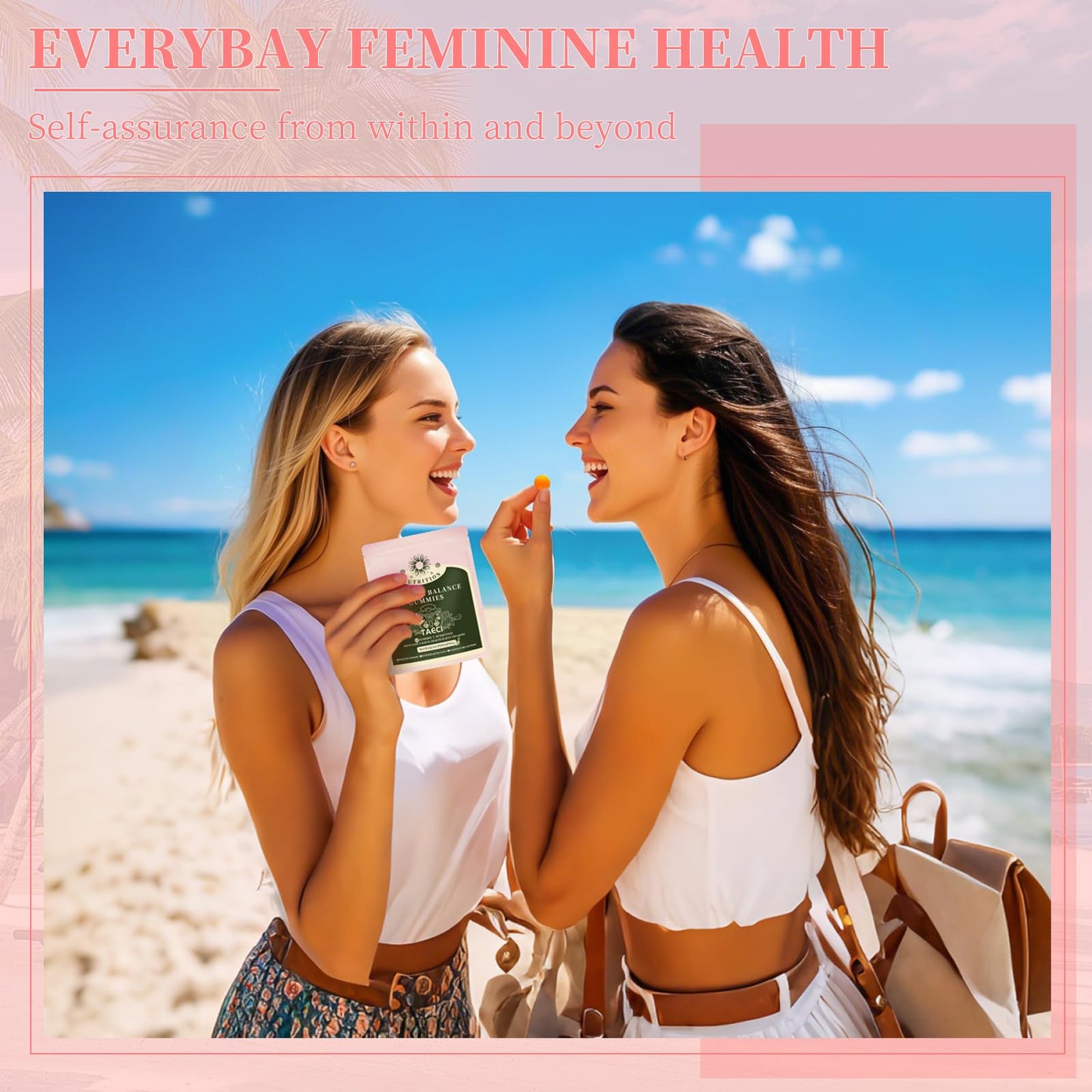 Taeci Premium Feminine Balance Gummies for Women's Health, 60 Count (Pack of 2)