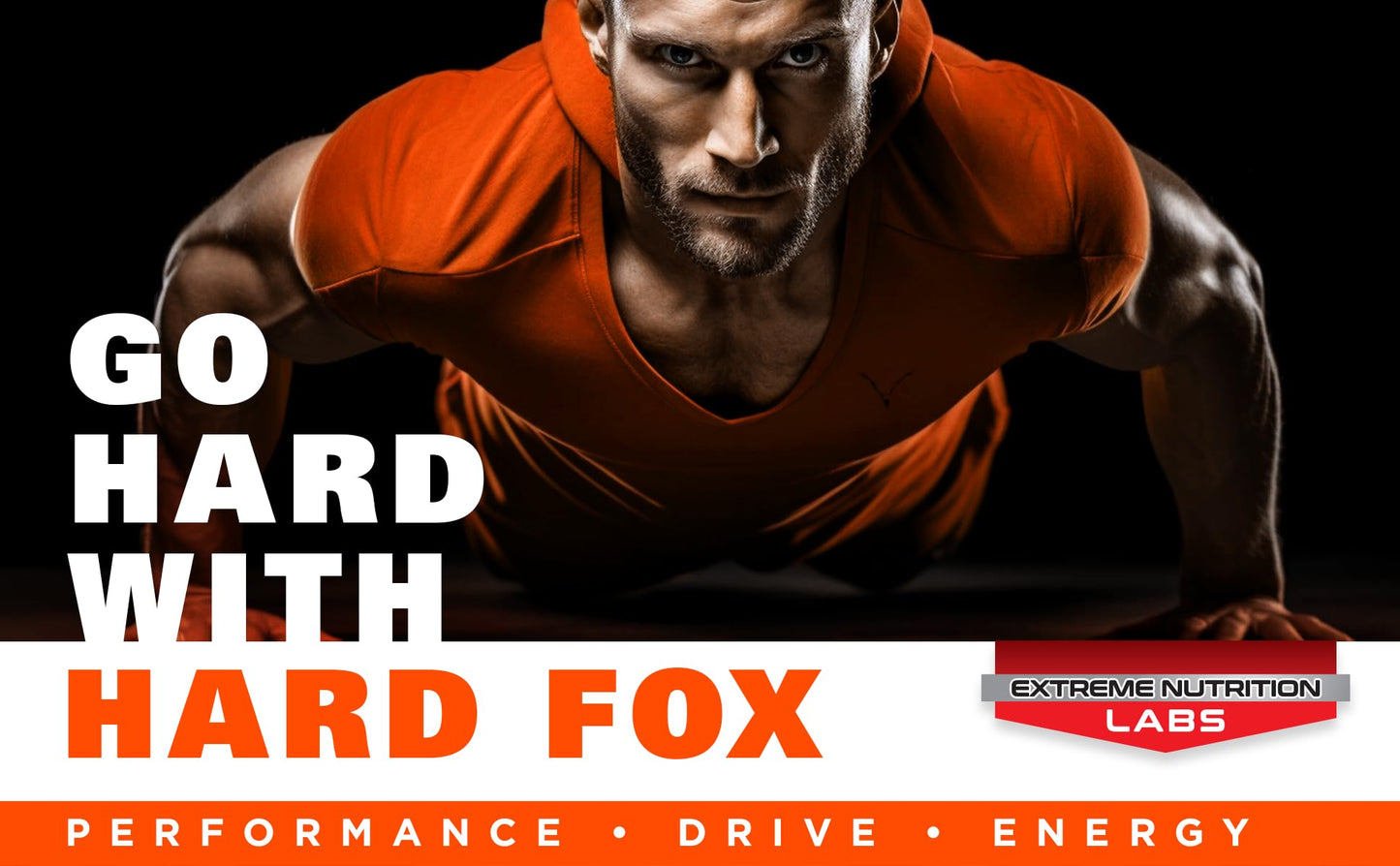 EXTREME NUTRITION LABS Hard Fox - #1 Ultimate Performance Tablet, 60 Count