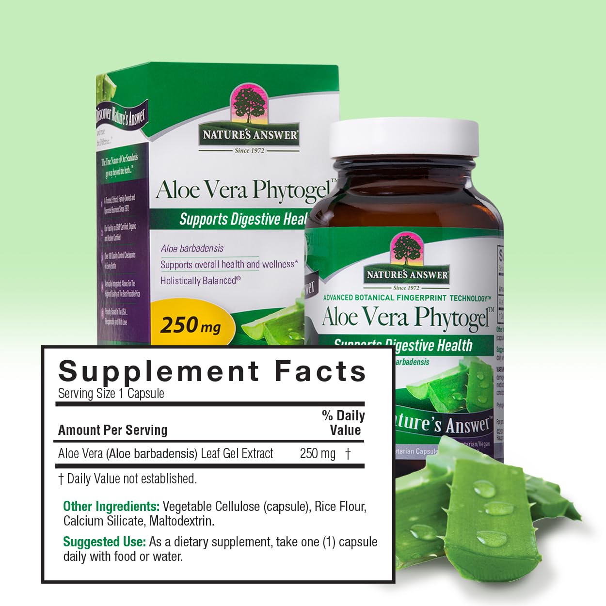 Nature's Answer Aloe Vera Phytogel Capsules 90