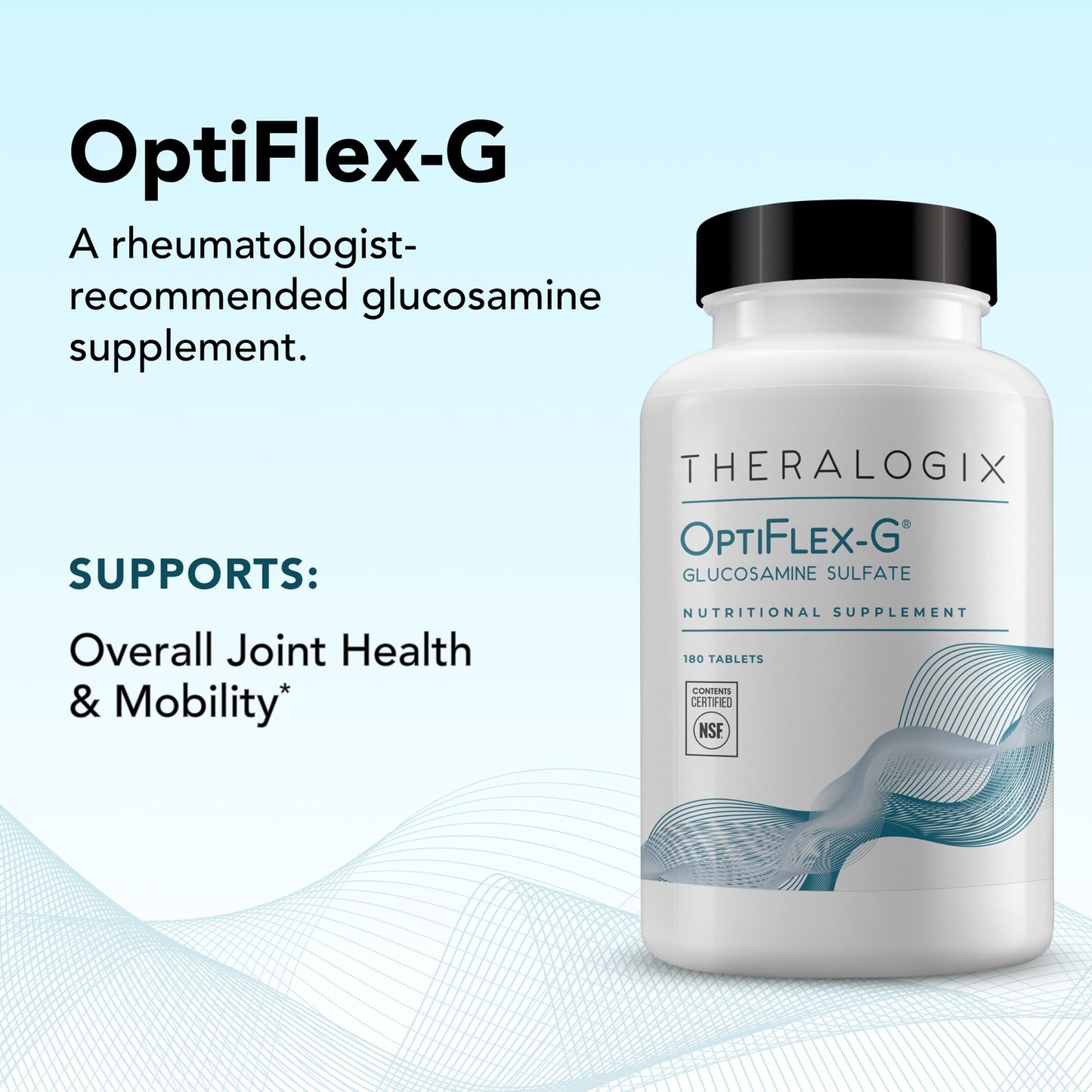 Theralogix OptiFlex-G Glucosamine Sulfate 180 Tablets