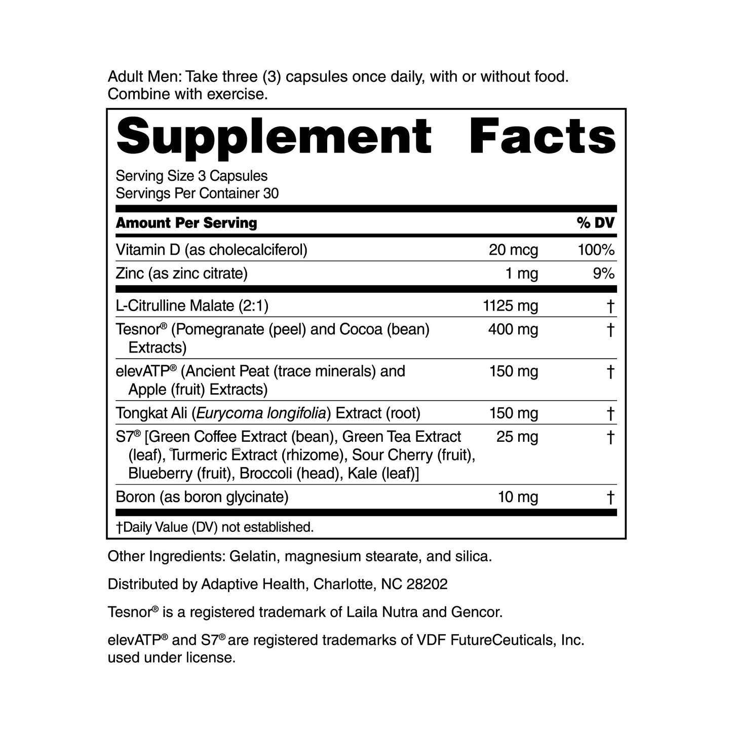 Nugenix Total-T2 Testosterone Booster and Nitric Oxide Booster for Men Capsule (90 Count)