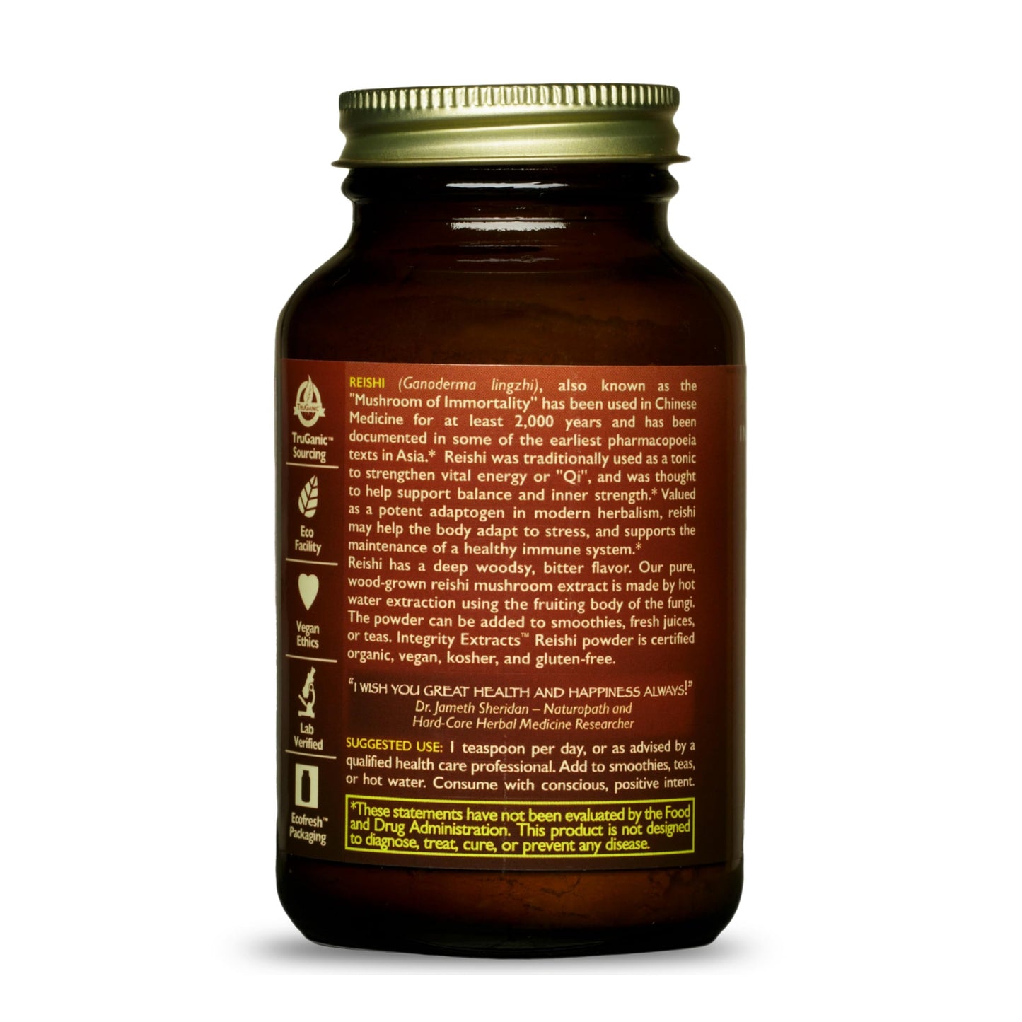 HEALTHFORCE SUPERFOODS Integrity Extracts Reishi Powder 2.2928