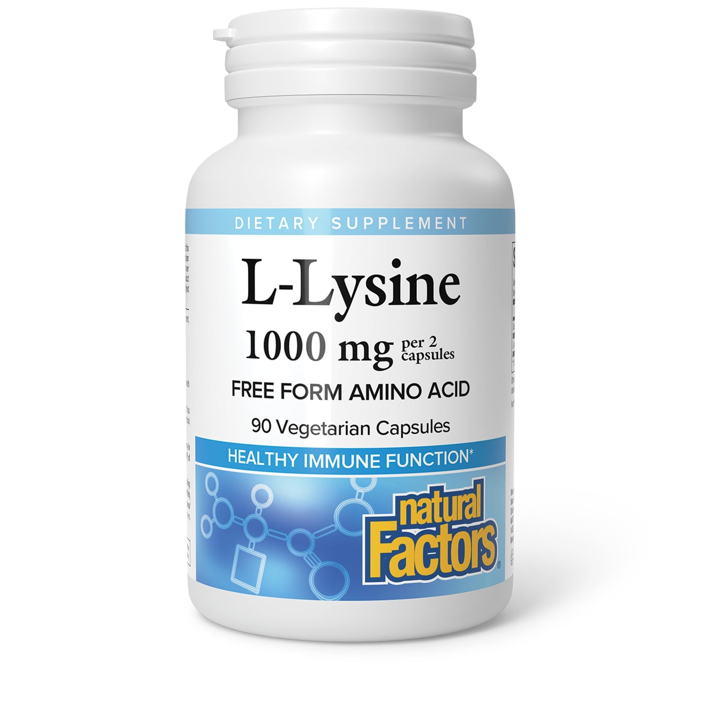 Natural Factors L-Lysine Capsule 90 Count