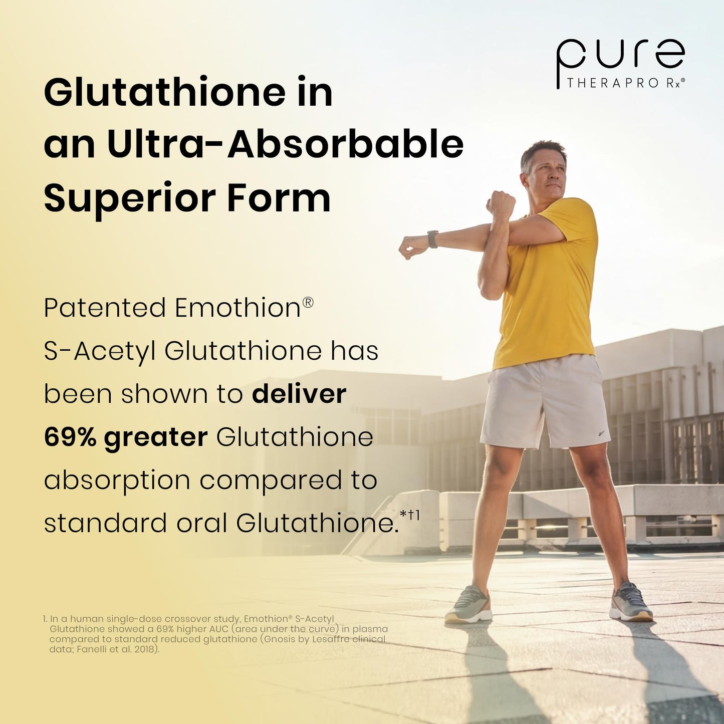 Pure Therapro Rx S-Acetyl Glutathione Gold 300mg Capsule, 60 Count