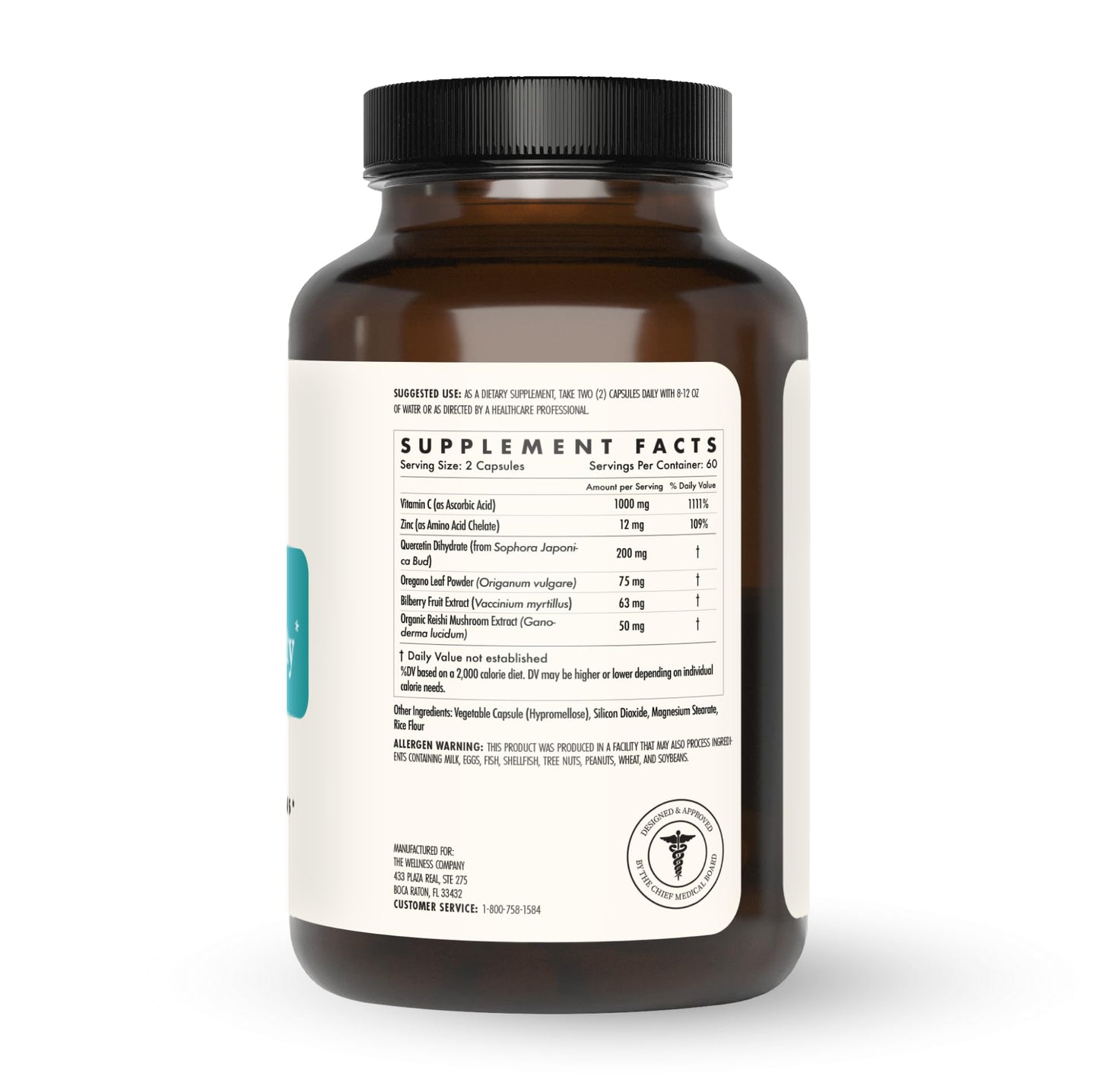 The Wellness Company Natural Immunity Capsules, 120