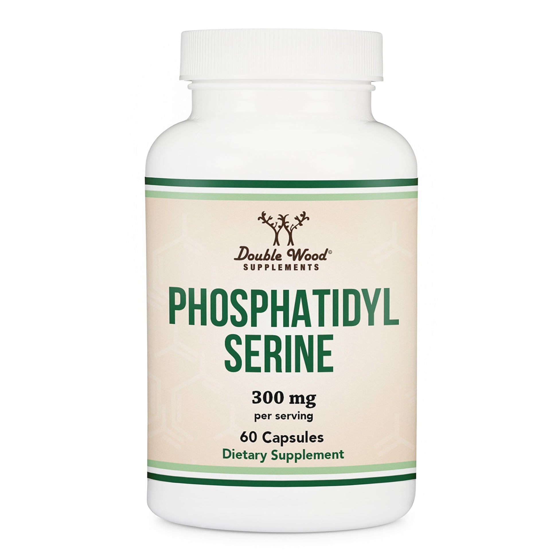 Double Wood Supplements PhosphatidylSerine Supplement 300mg Per Serving (Phosphatidyl Serine Complex) 60 Capsules