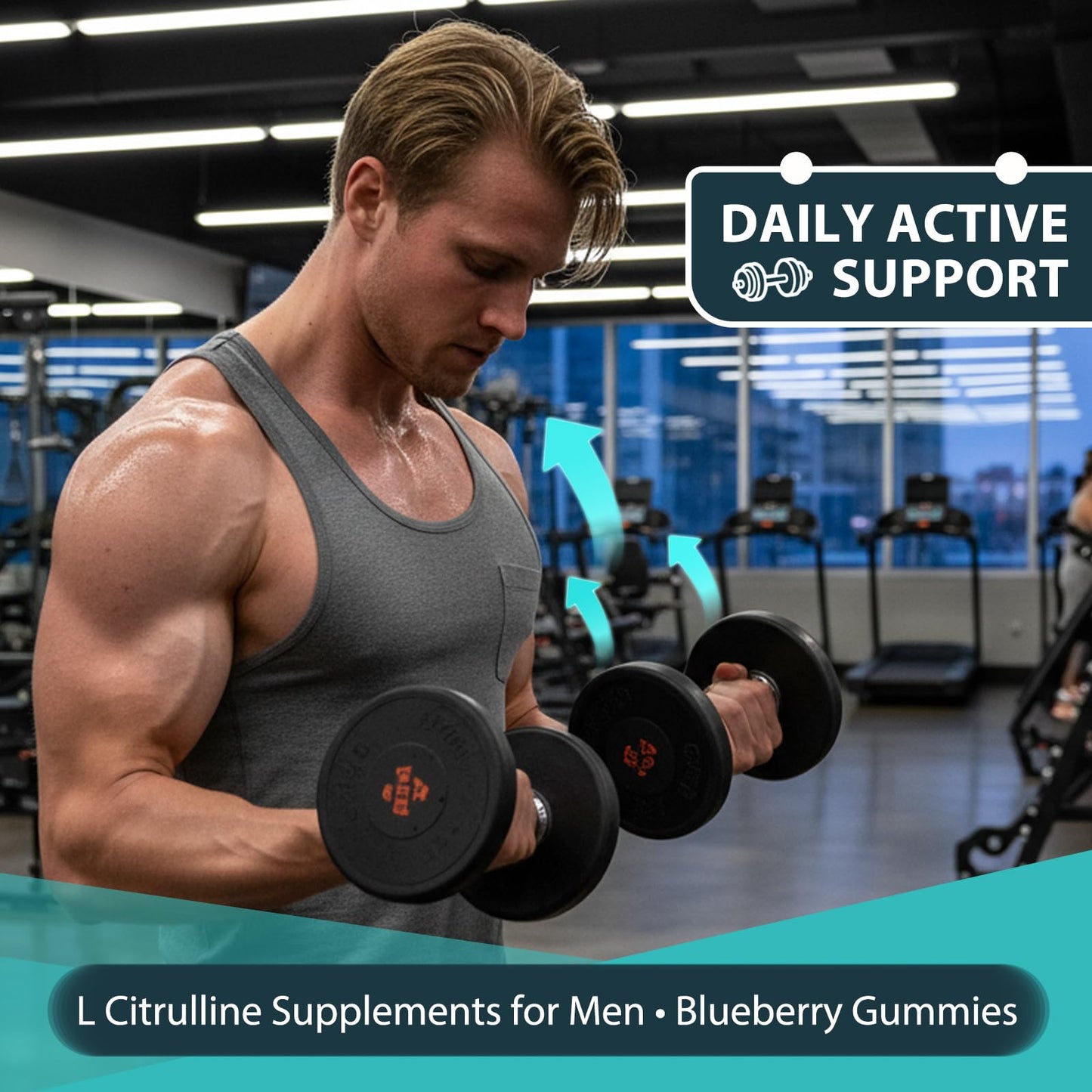 ABYSSUS L Citrulline Gummies for Men 3000mg, Gummy, 60 Count