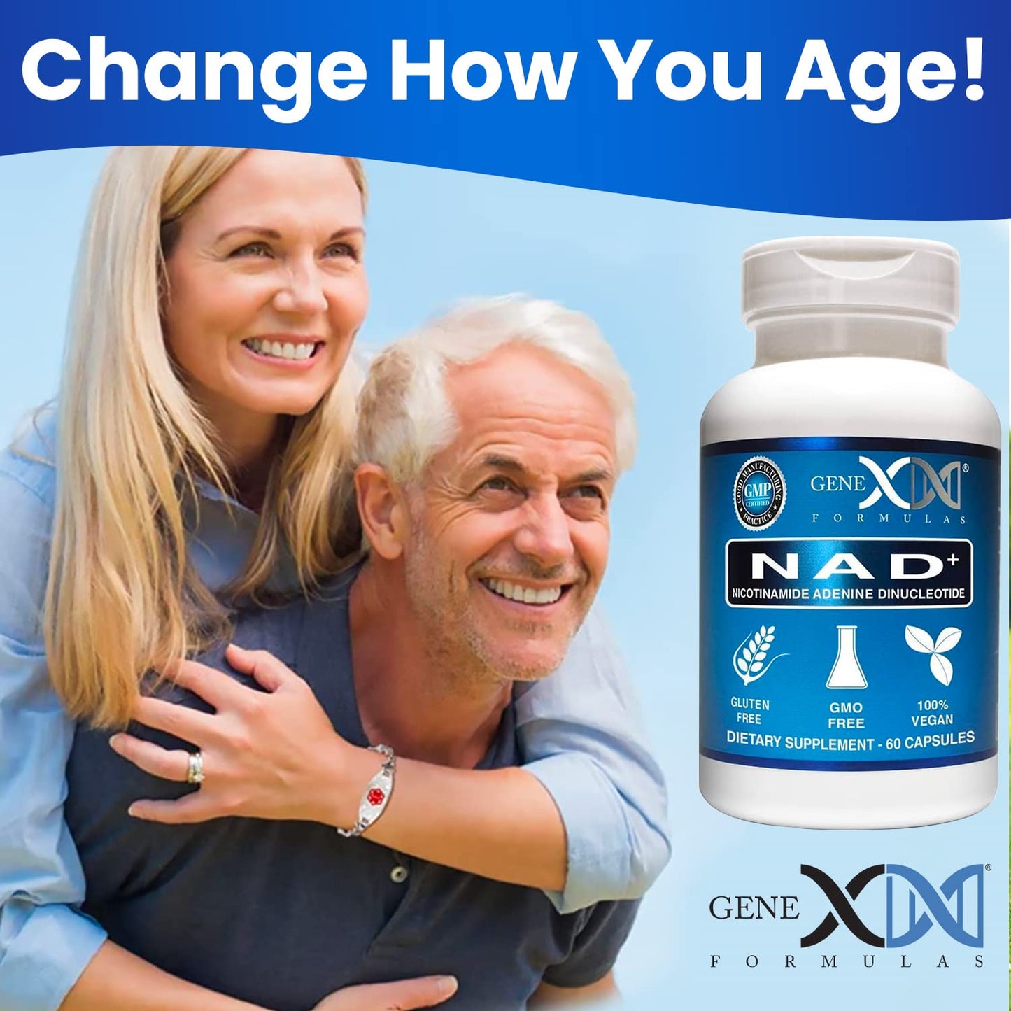 Genex Formulas NAD+ 250mg Capsule, 60 Capsules