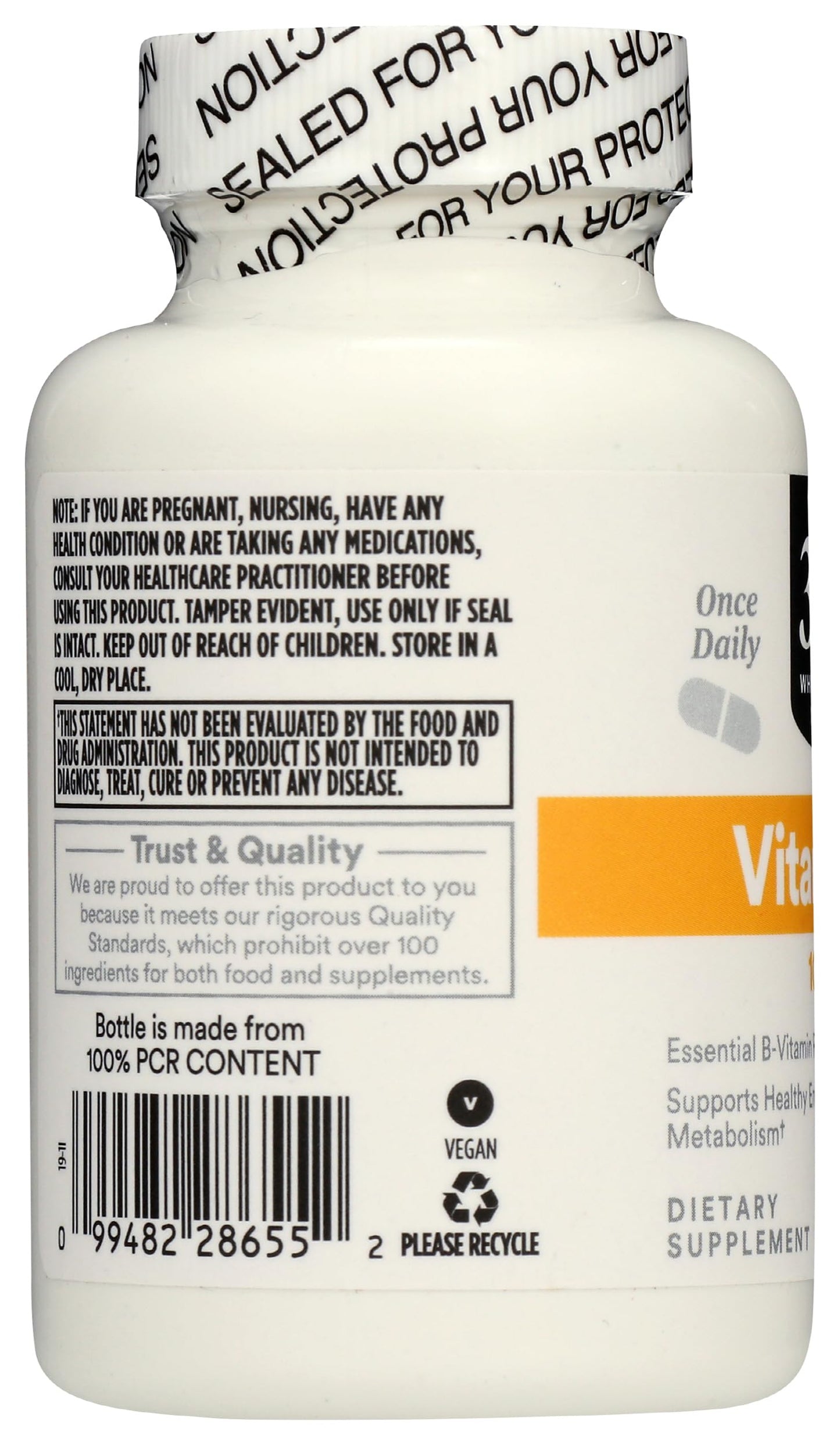 365 by Whole Foods Market Vitamin B2 100mg Capsule, 100 Count