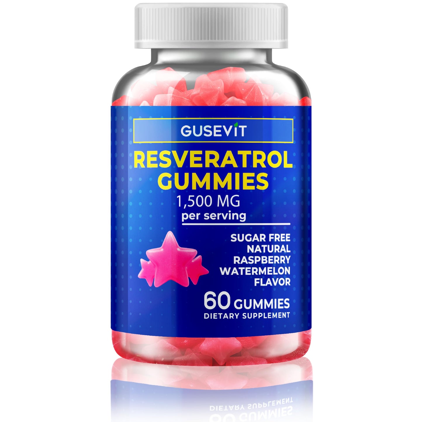 Gusevit Resveratrol Gummies 60 Count