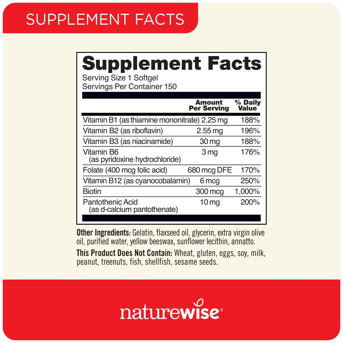 NatureWise Vitamin D3 2000iu 360 Count and Vitamin B Complex 150 Softgels
