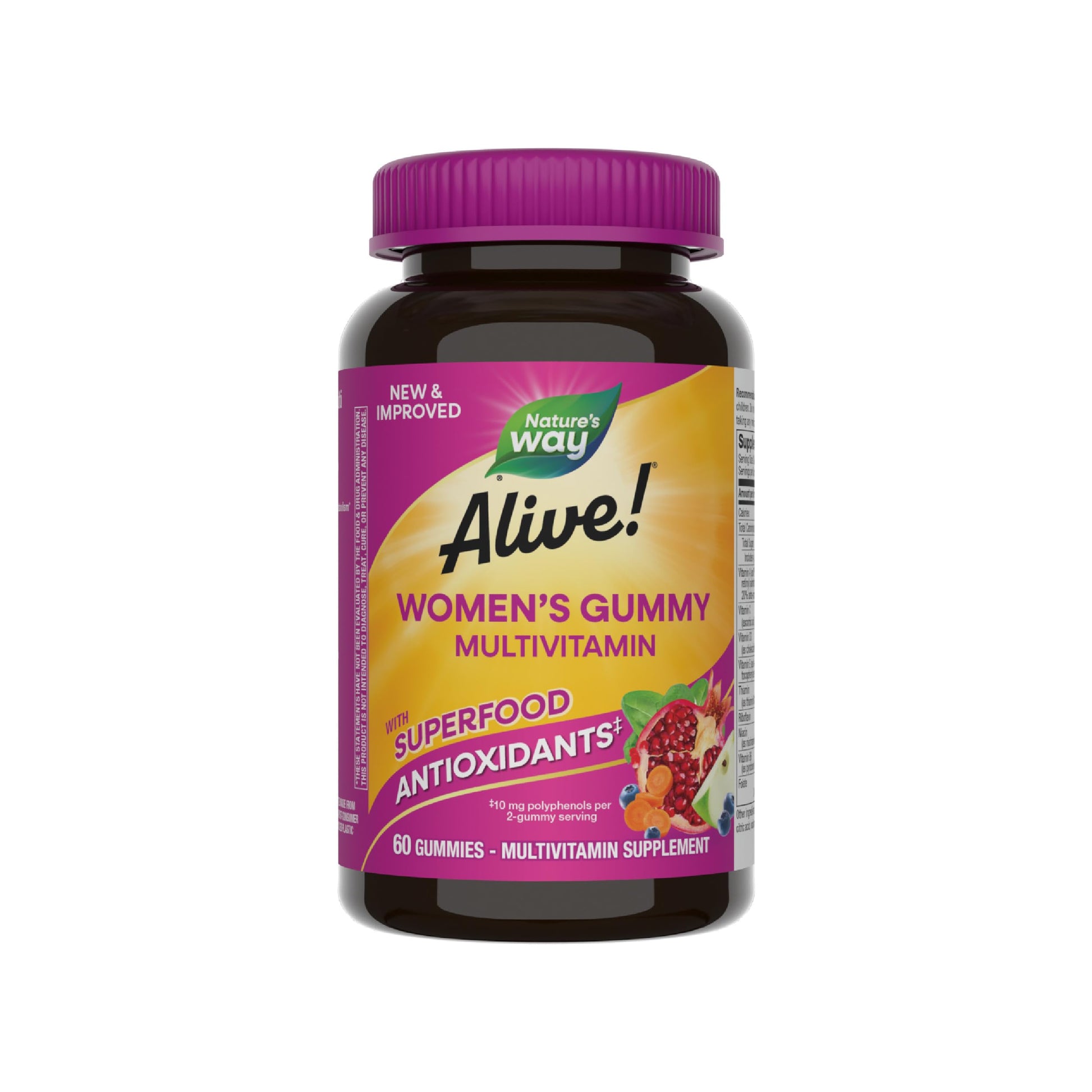 Nature's Way Alive! Women’s Multivitamin Gummy Chewable, 60 Gummies