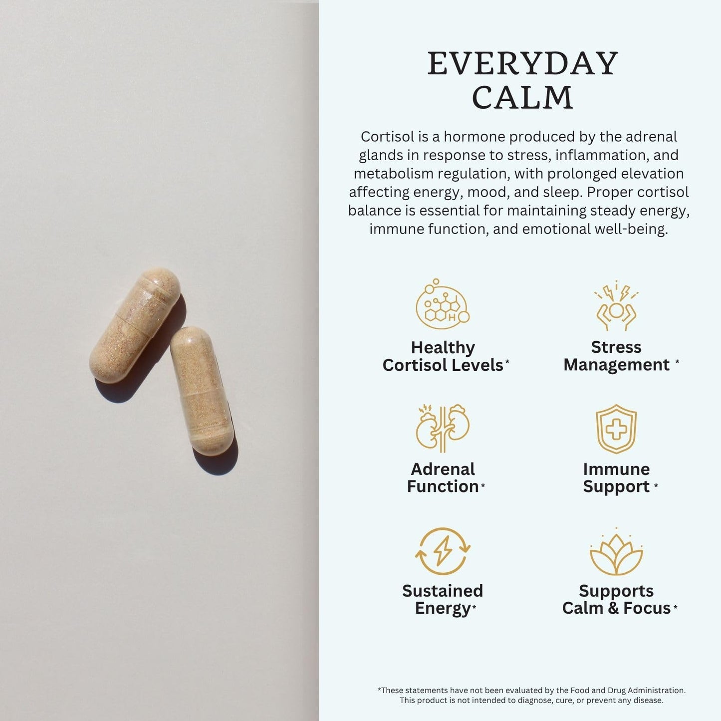 VTC Cortisol Stress Complex Capsules, 90 Veggie Capsules