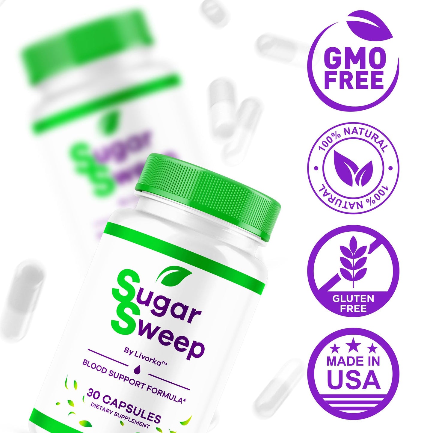 LIVORKA SugarSweep Capsules, 150 Capsules