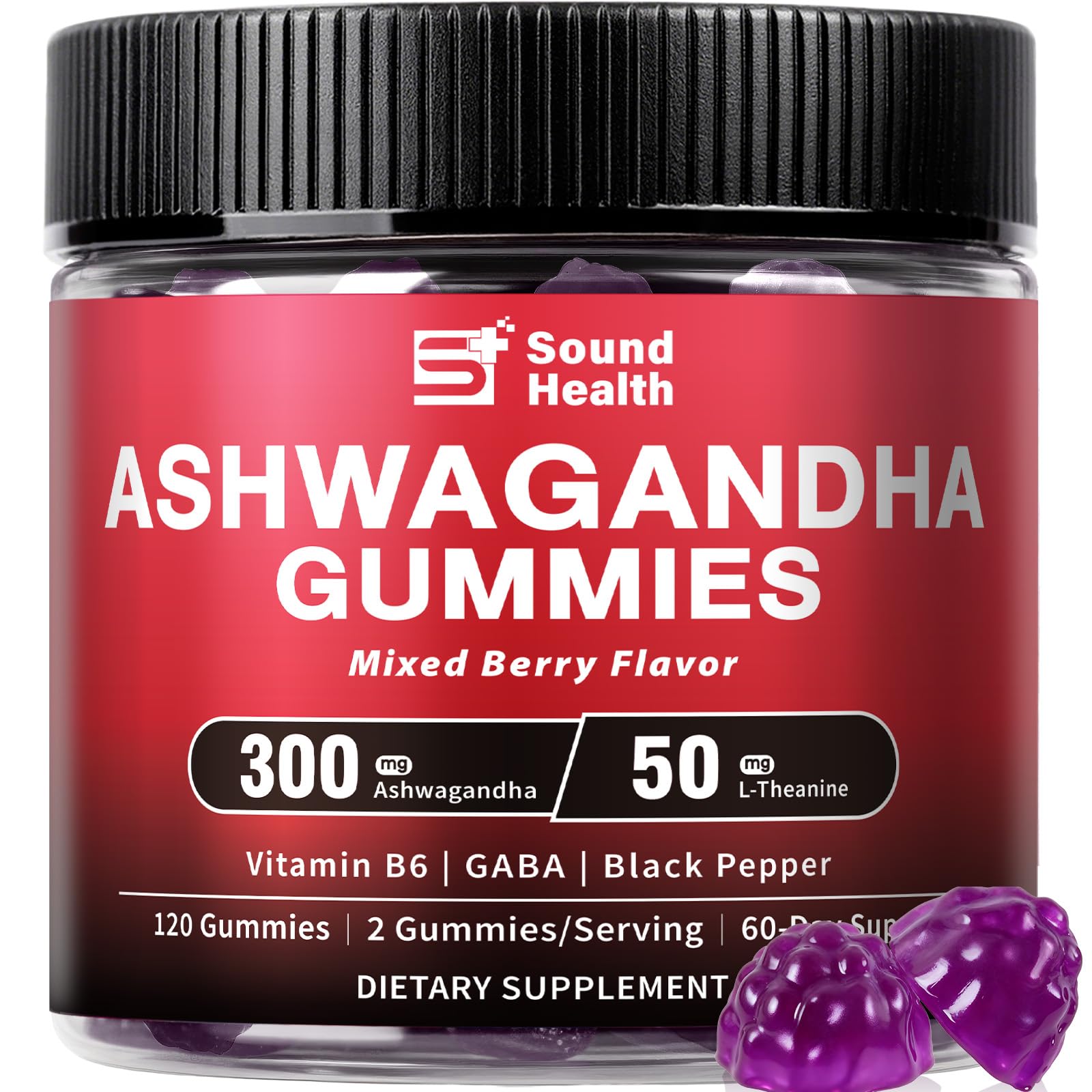 Sound Health Bloom Ashwagandha Gummies 120 Count