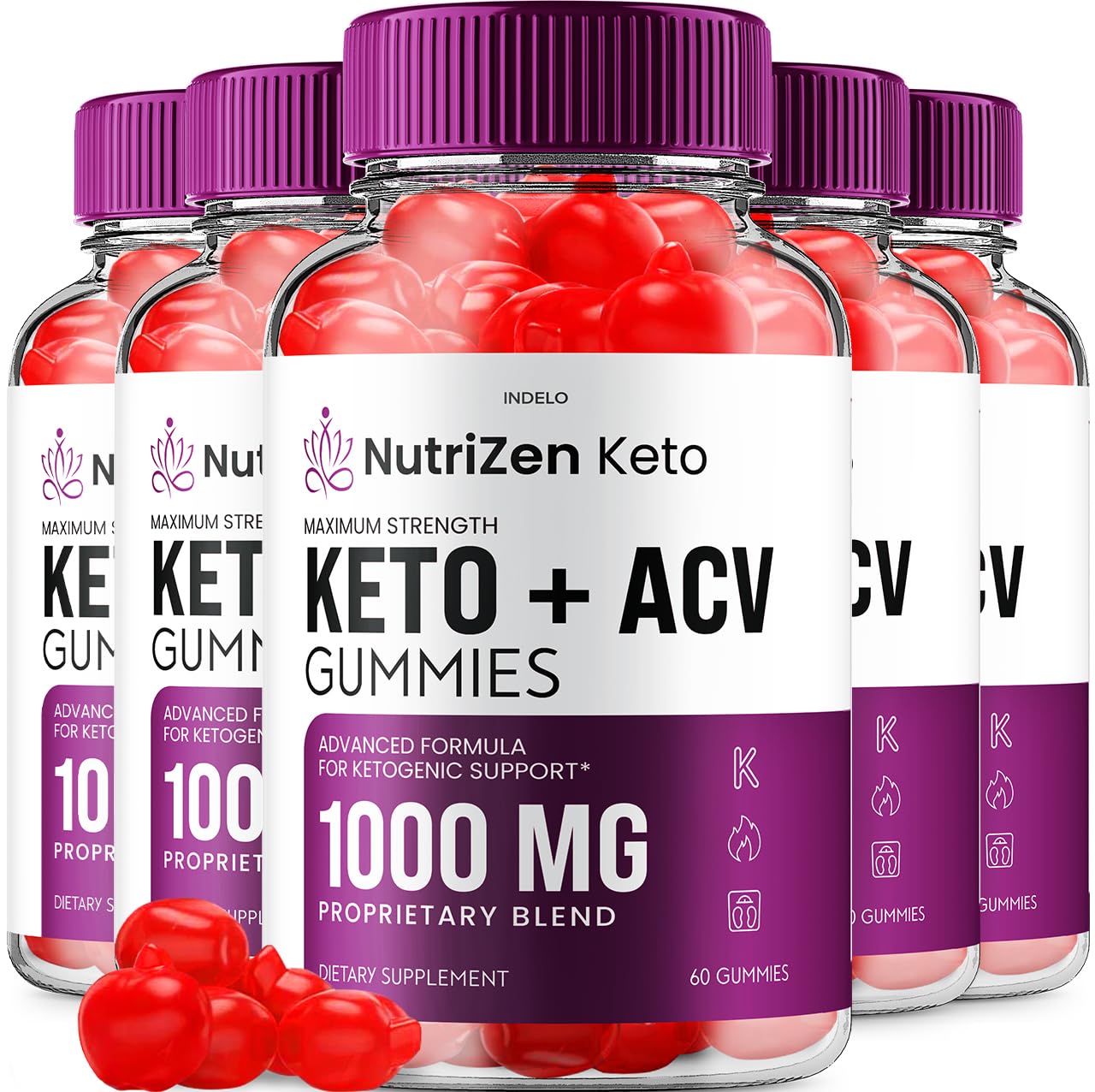 Indelo NutriZen Keto ACV Gummies 300 Gummies