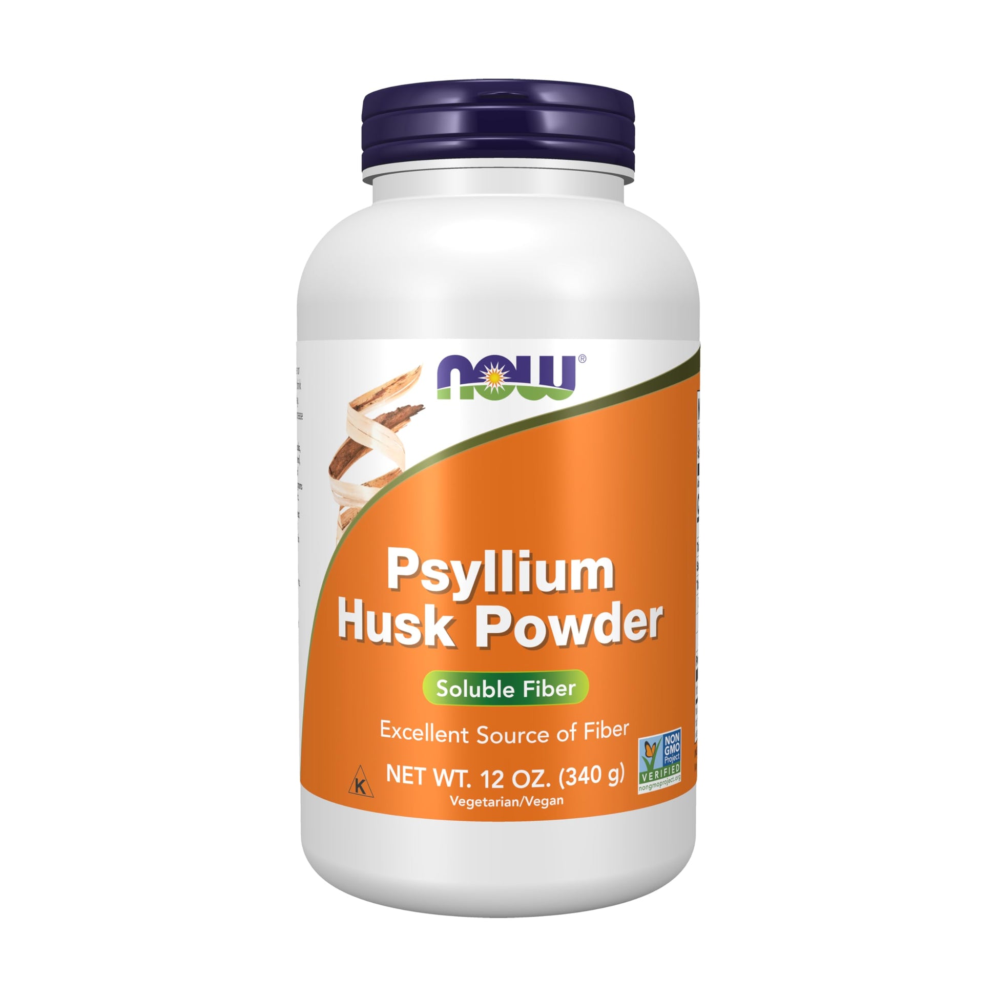 NOW Foods Psyllium Husk Powder Non-GMO Project Verified 12