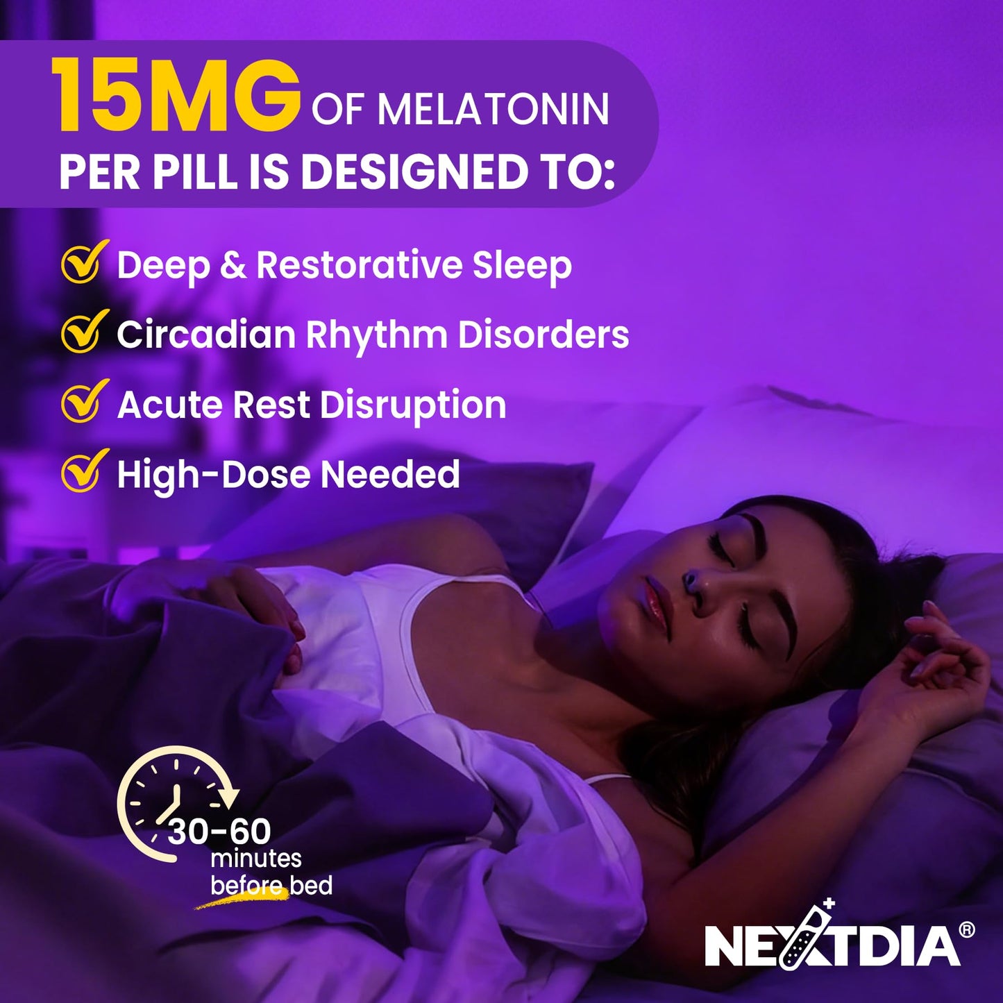 Nextdia Liposomal Melatonin Time Release Softgels, 240 Softgels