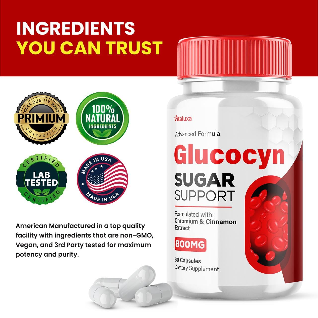 Vitaluxa Glucocyn 300 Capsules