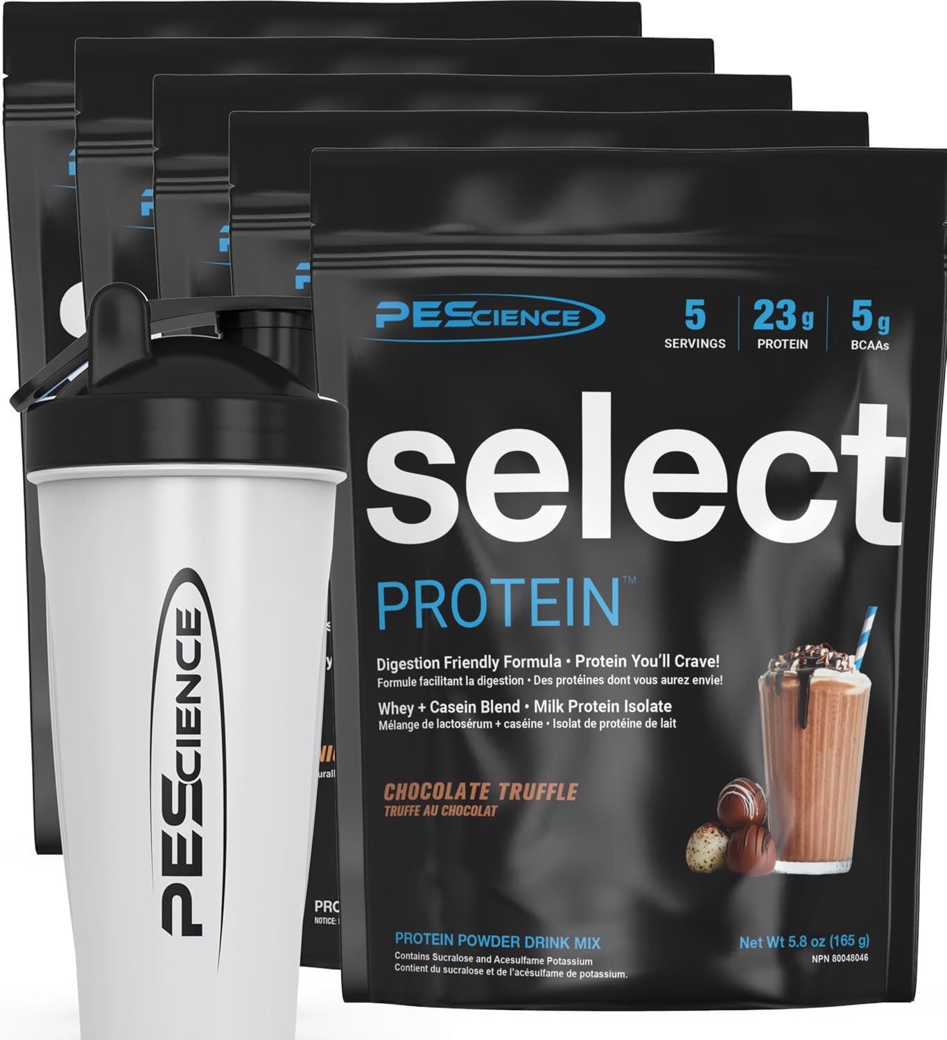 PEScience Select Protein Powder Variety Pack 6 Ounce Pack of 5