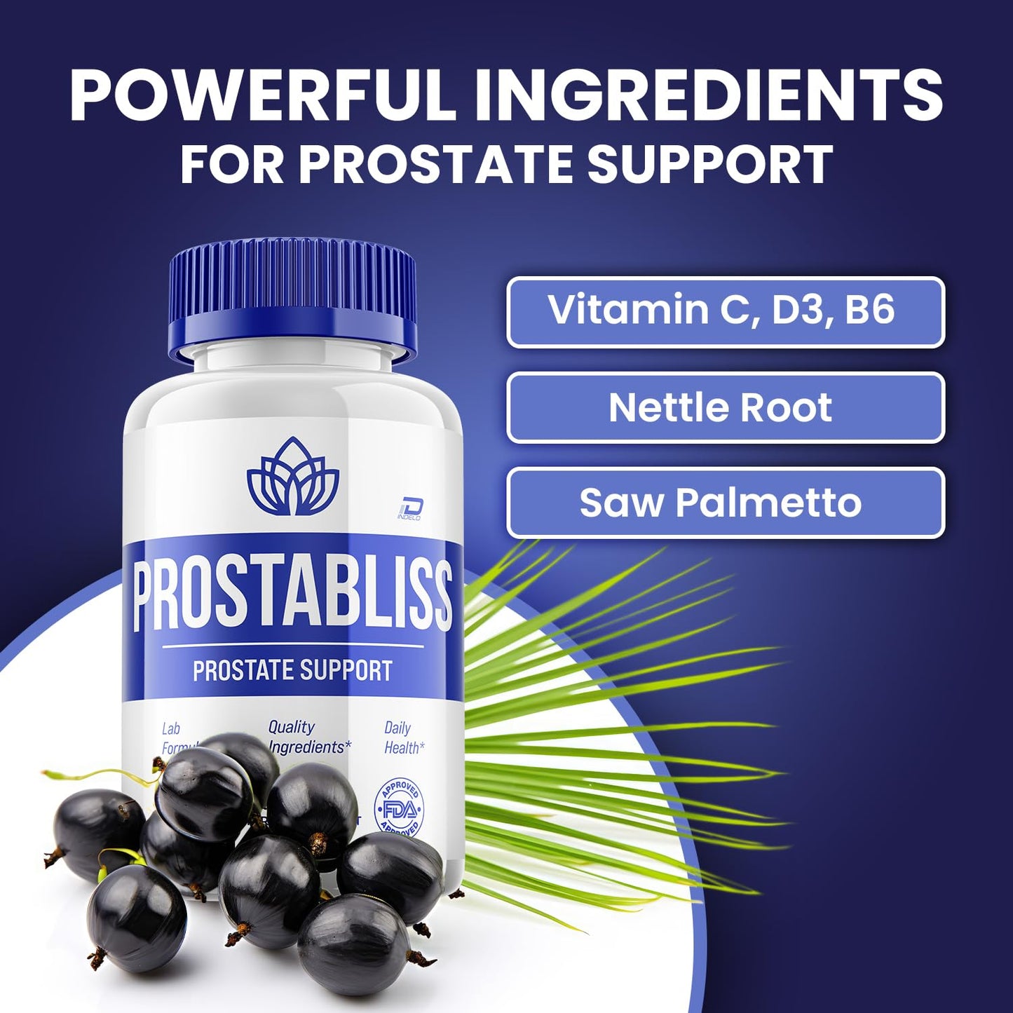 Indelo Prostabliss Supplement for Men Capsule 60 Count