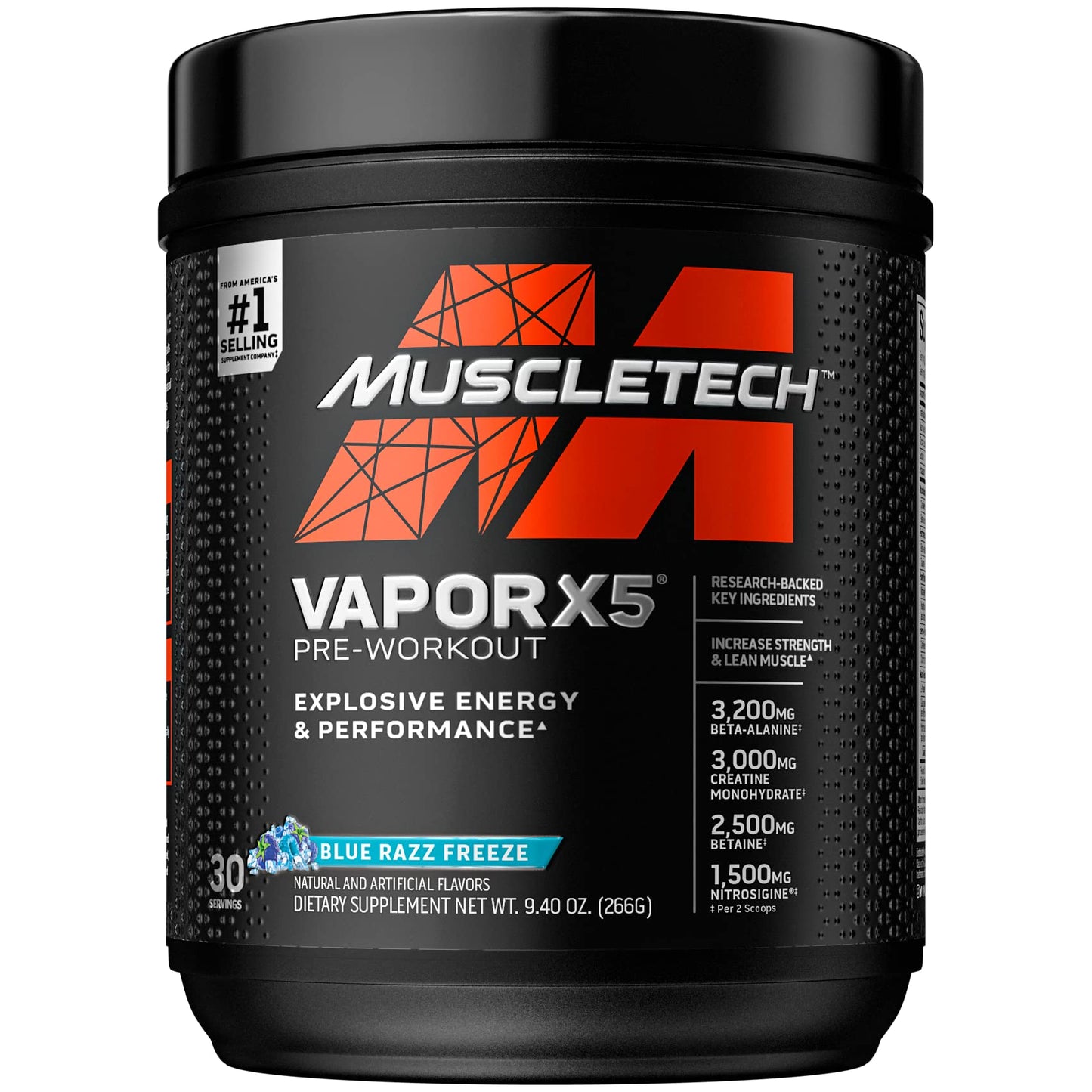 Muscletech Nitro-Tech Whey Protein & Vapor X5 Pre-Workout Powder Bundle, 40 Servings