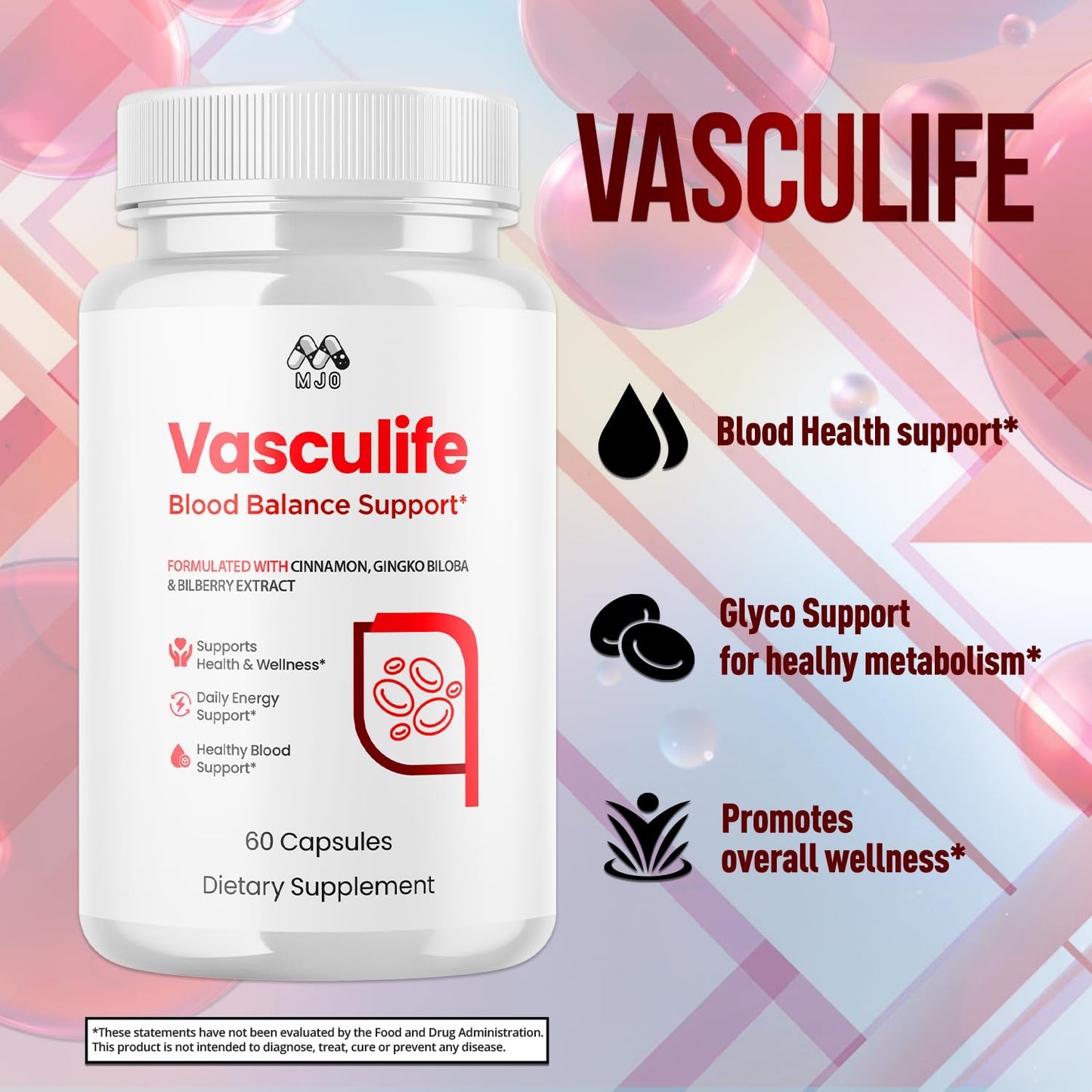 MJO Vasculife Capsules, 300 Capsules