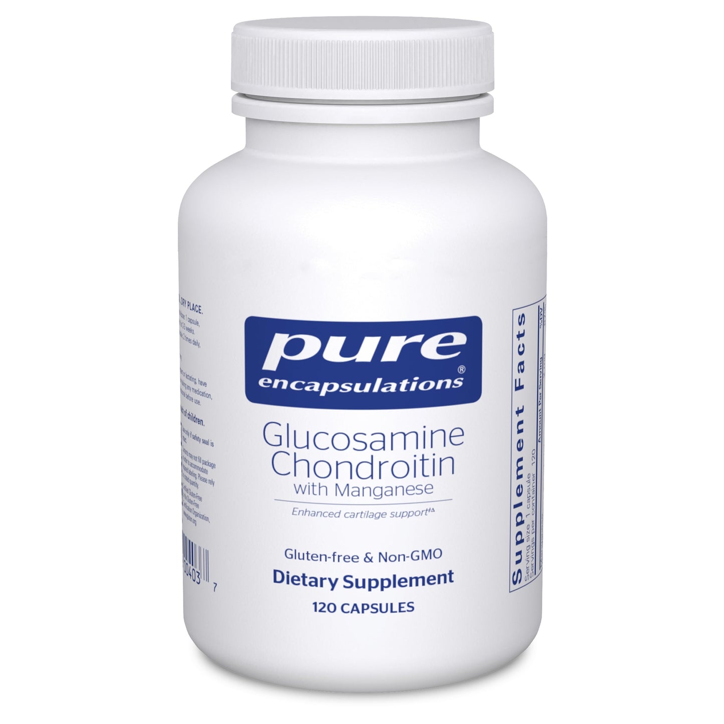 Pure Encapsulations Glucosamine Chondroitin with Manganese Capsules 120