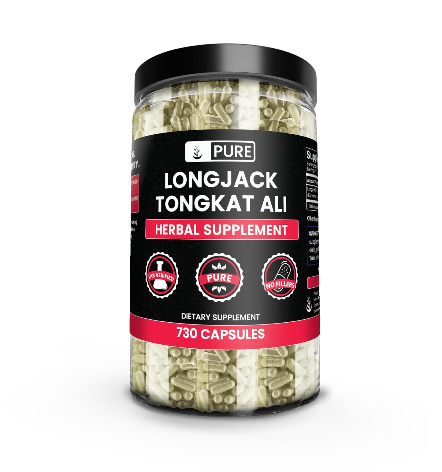 Pure Original Ingredients Longjack (Tongkat Ali) Capsules 730